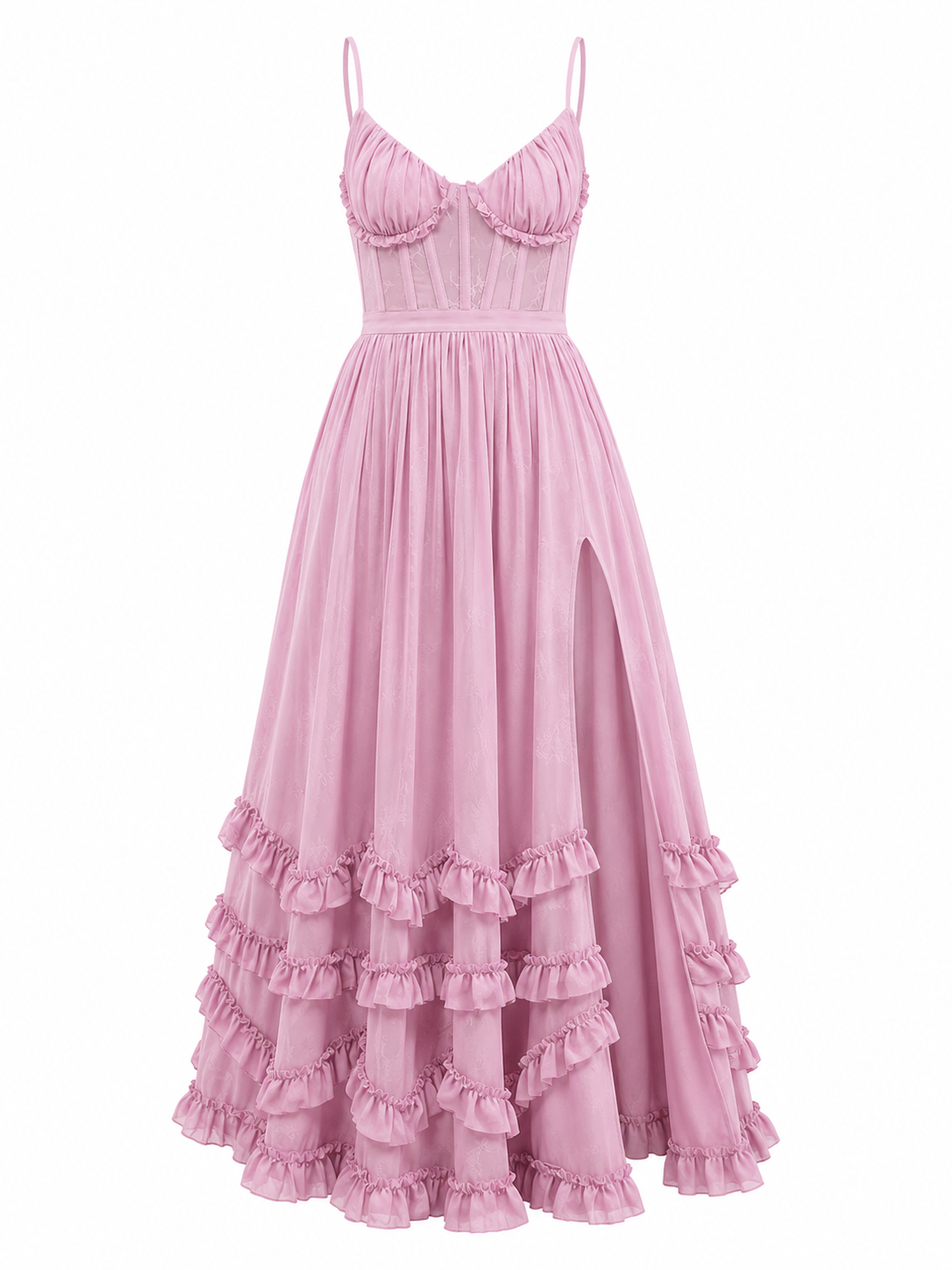 The Carmen Dress in Mauve Mist