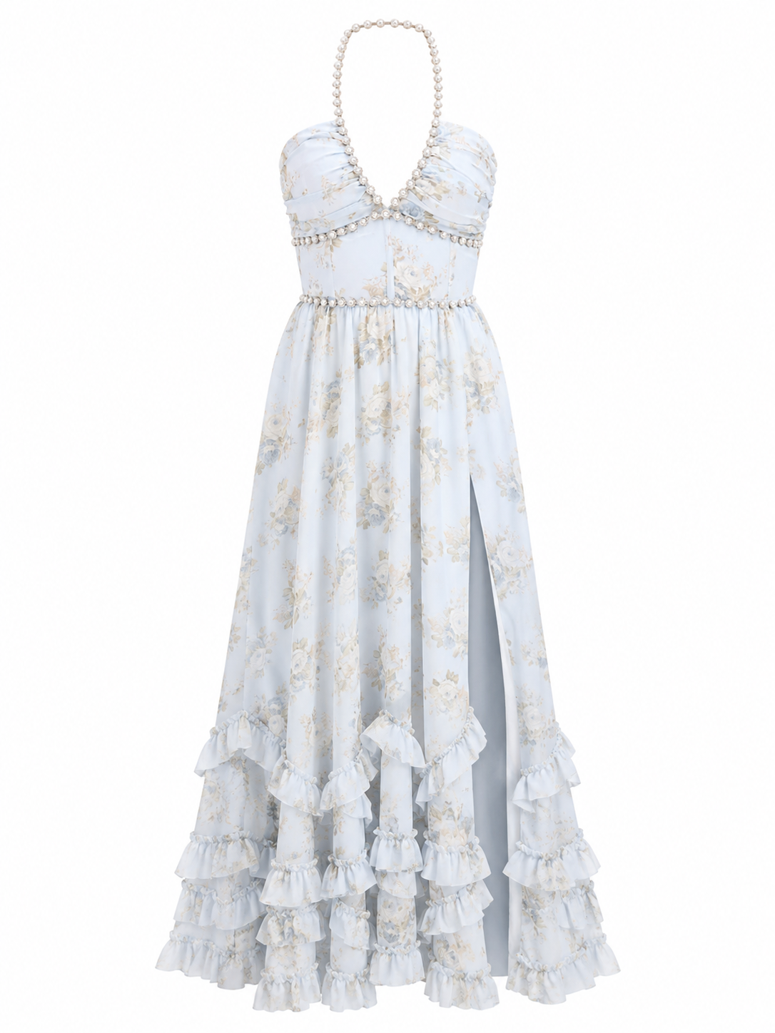 The Scarlette Dress in Victorian Blue Roses