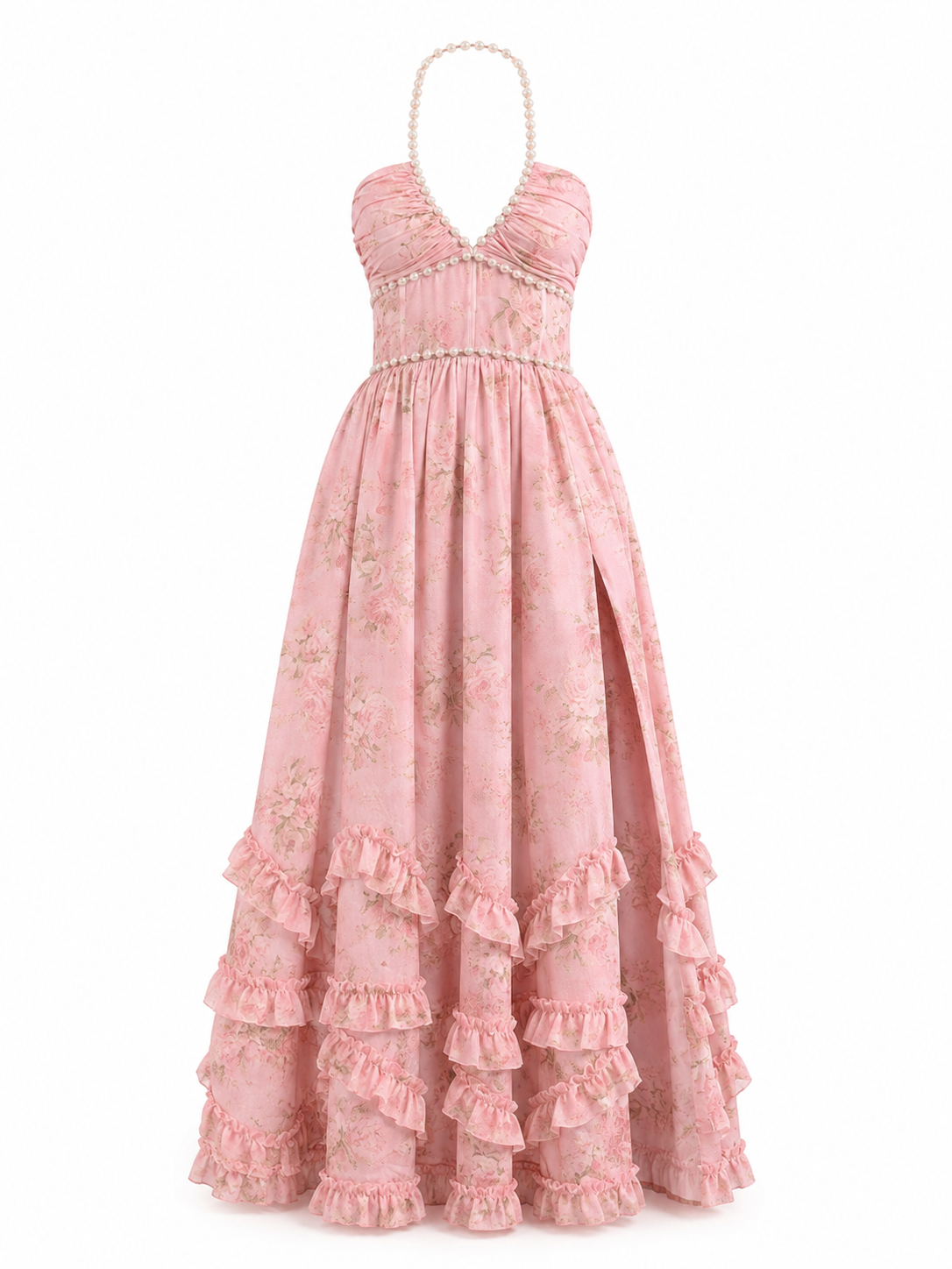 The Scarlette Dress in Light Pink Tapestry Rose