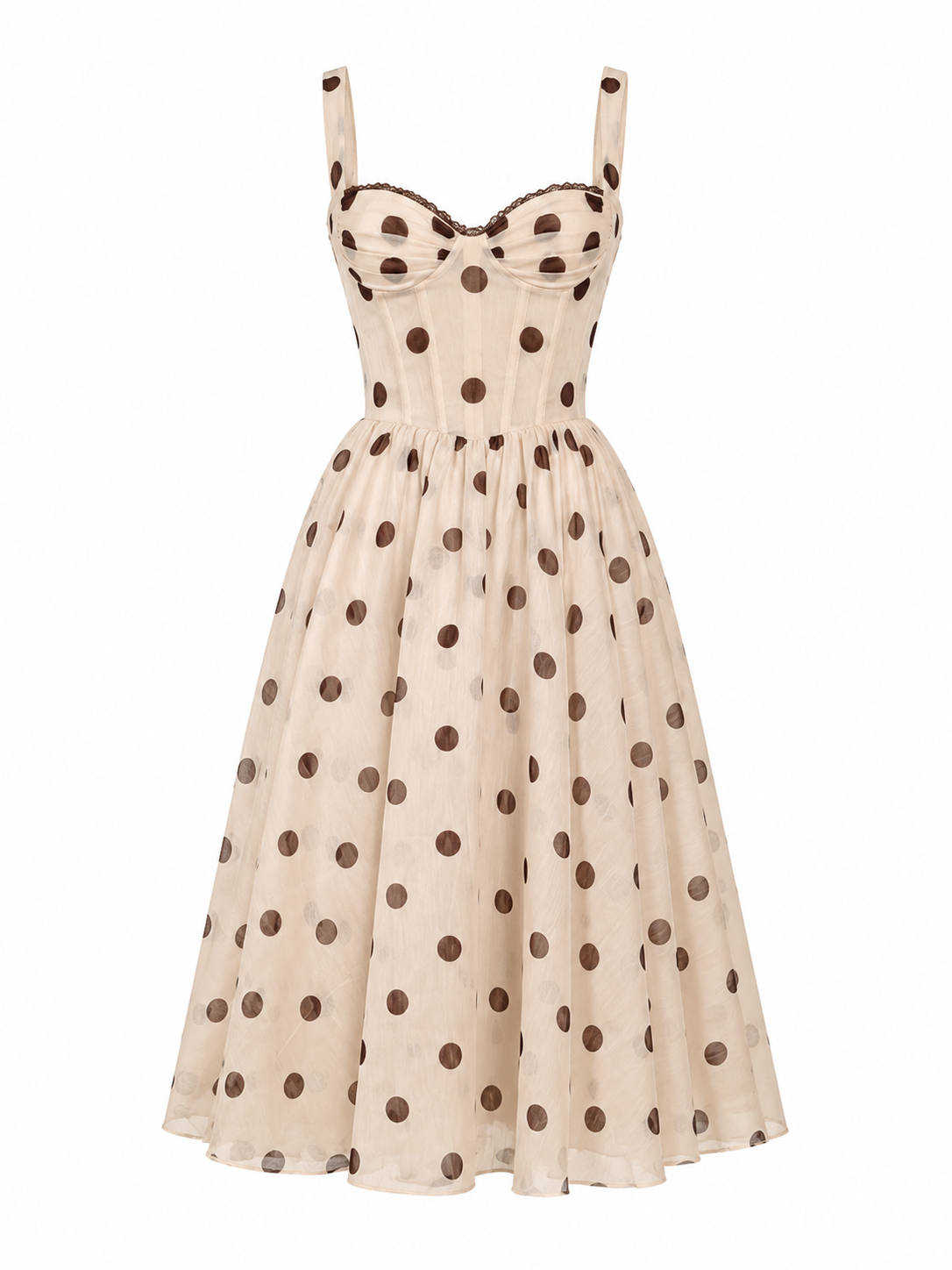 Dolce Polka Midi Dress