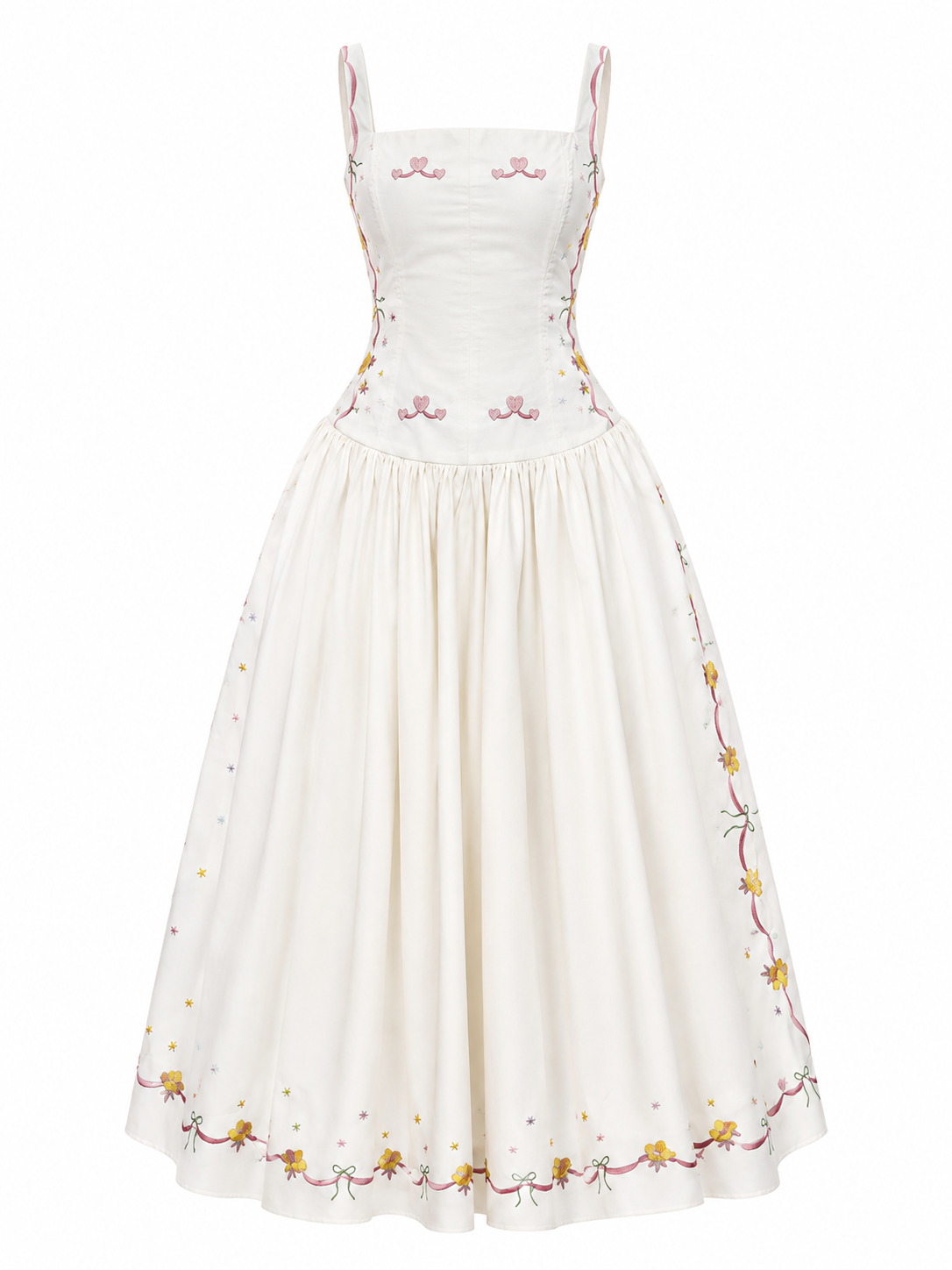 Swan Bow Maxi Dress