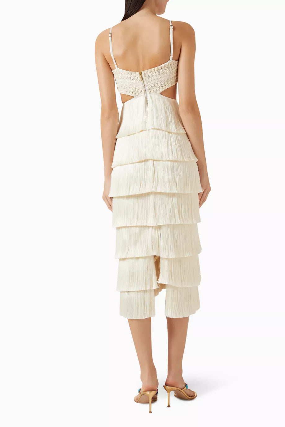 Lya Fringe Midi Dress