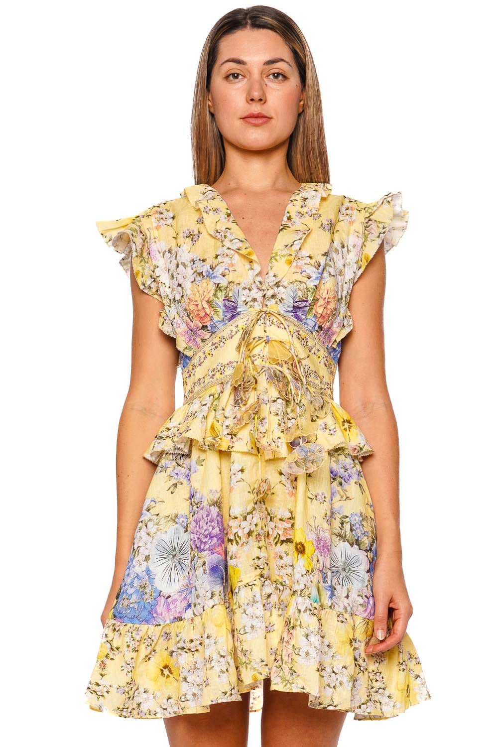 Darling Buds Ruffle Waisted Mini Dress