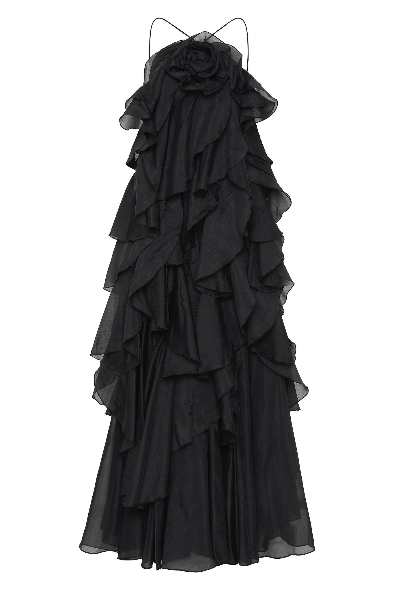 Pandorea Layered Black Maxi Dress