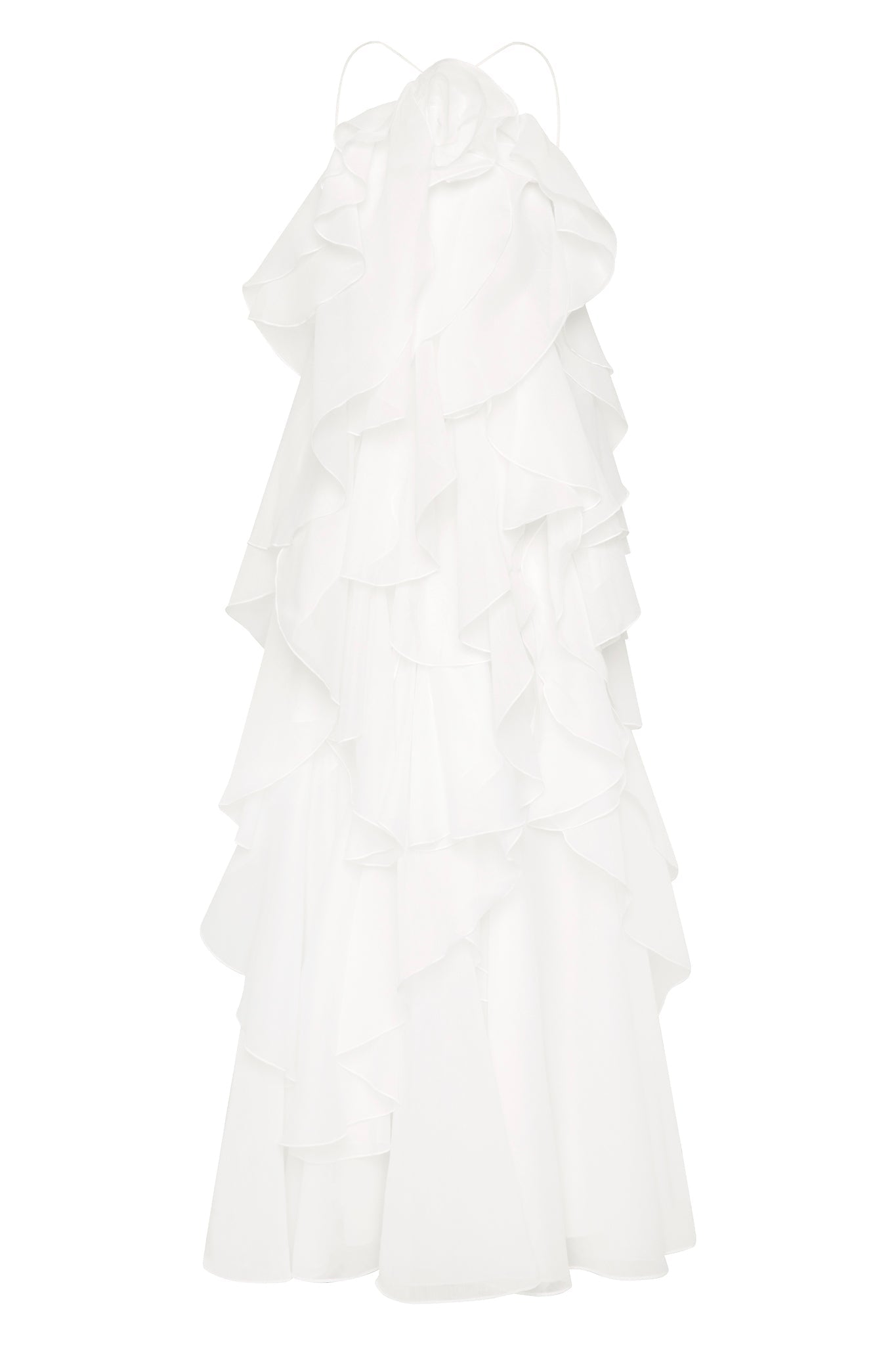 Pandorea Layered Maxi White Dress