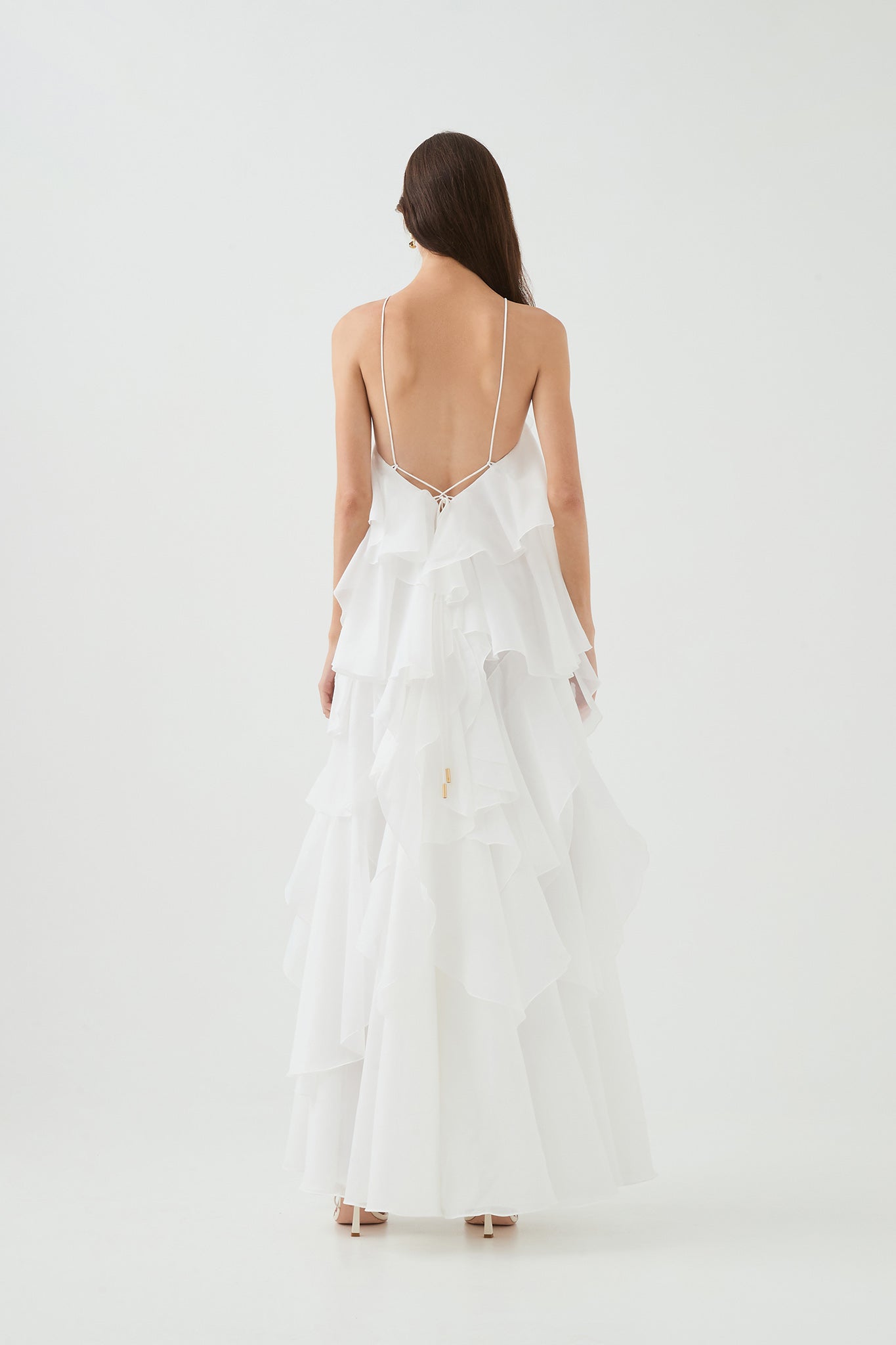 Pandorea Layered Maxi White Dress