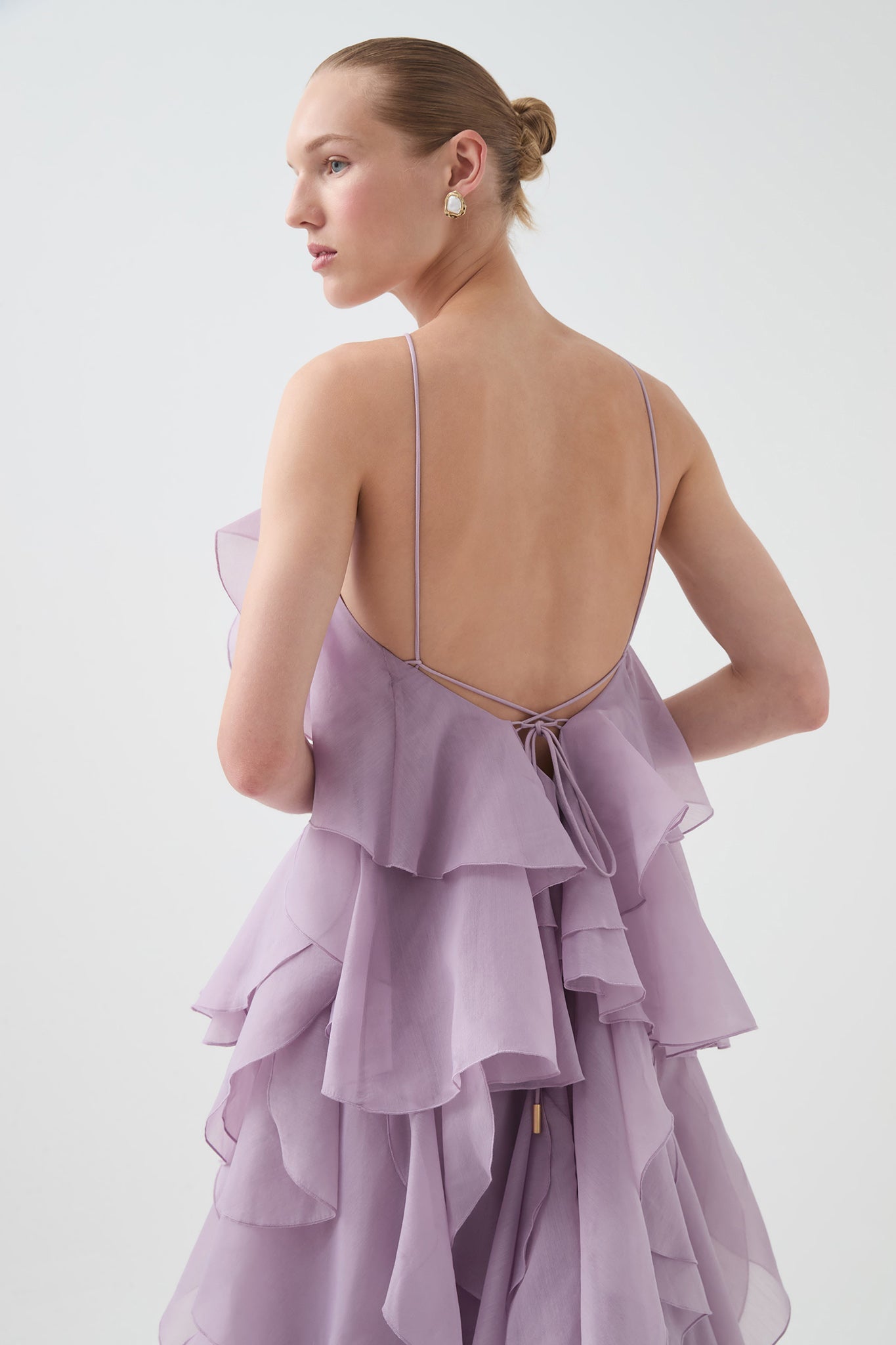 Pandorea Layered Maxi Purple Dress