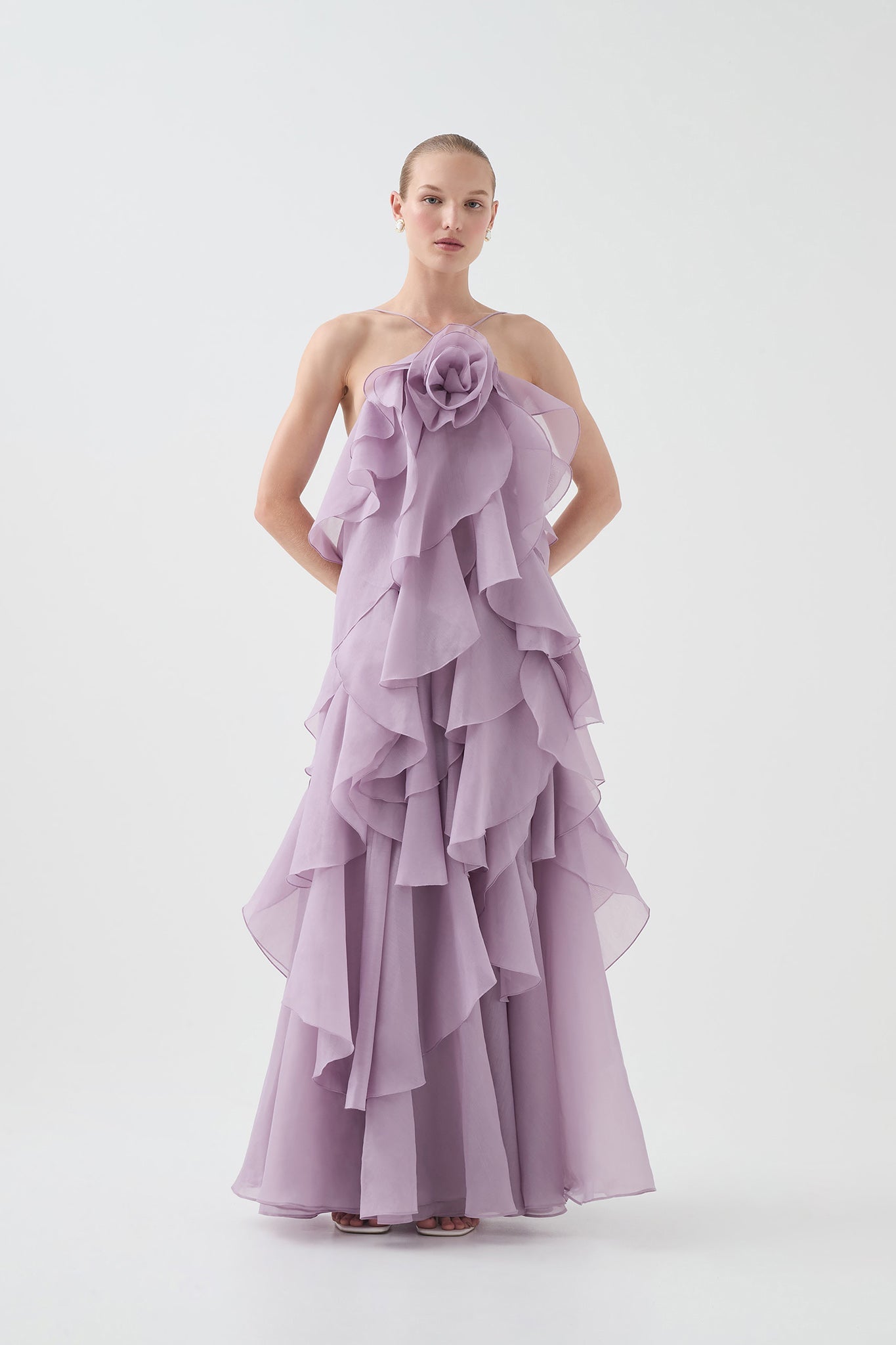 Pandorea Layered Maxi Purple Dress
