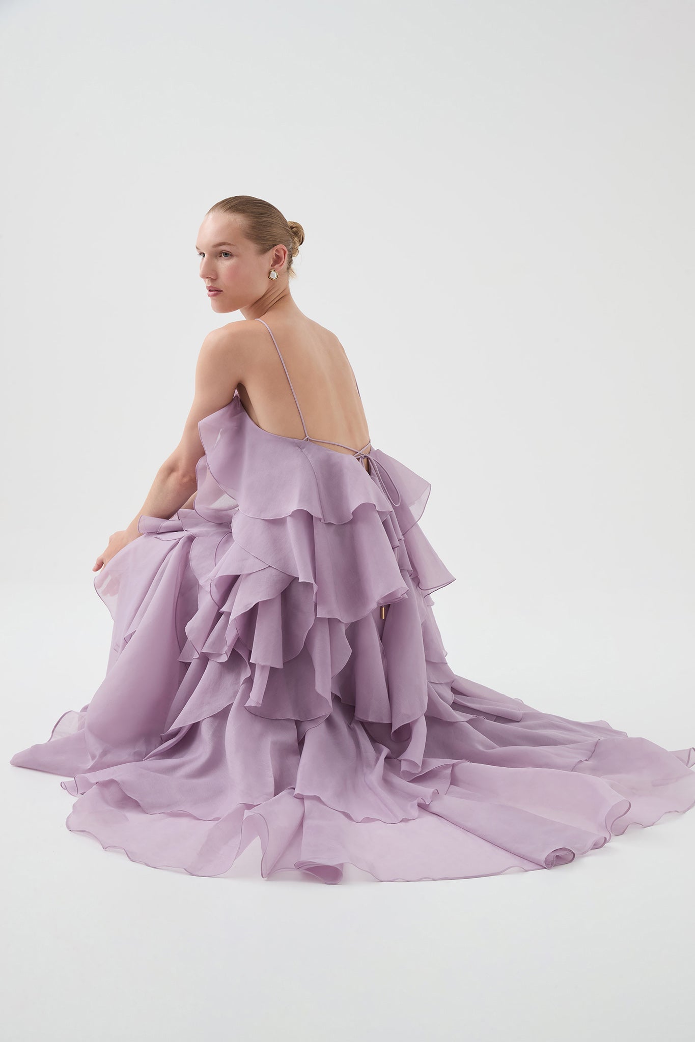 Pandorea Layered Maxi Purple Dress