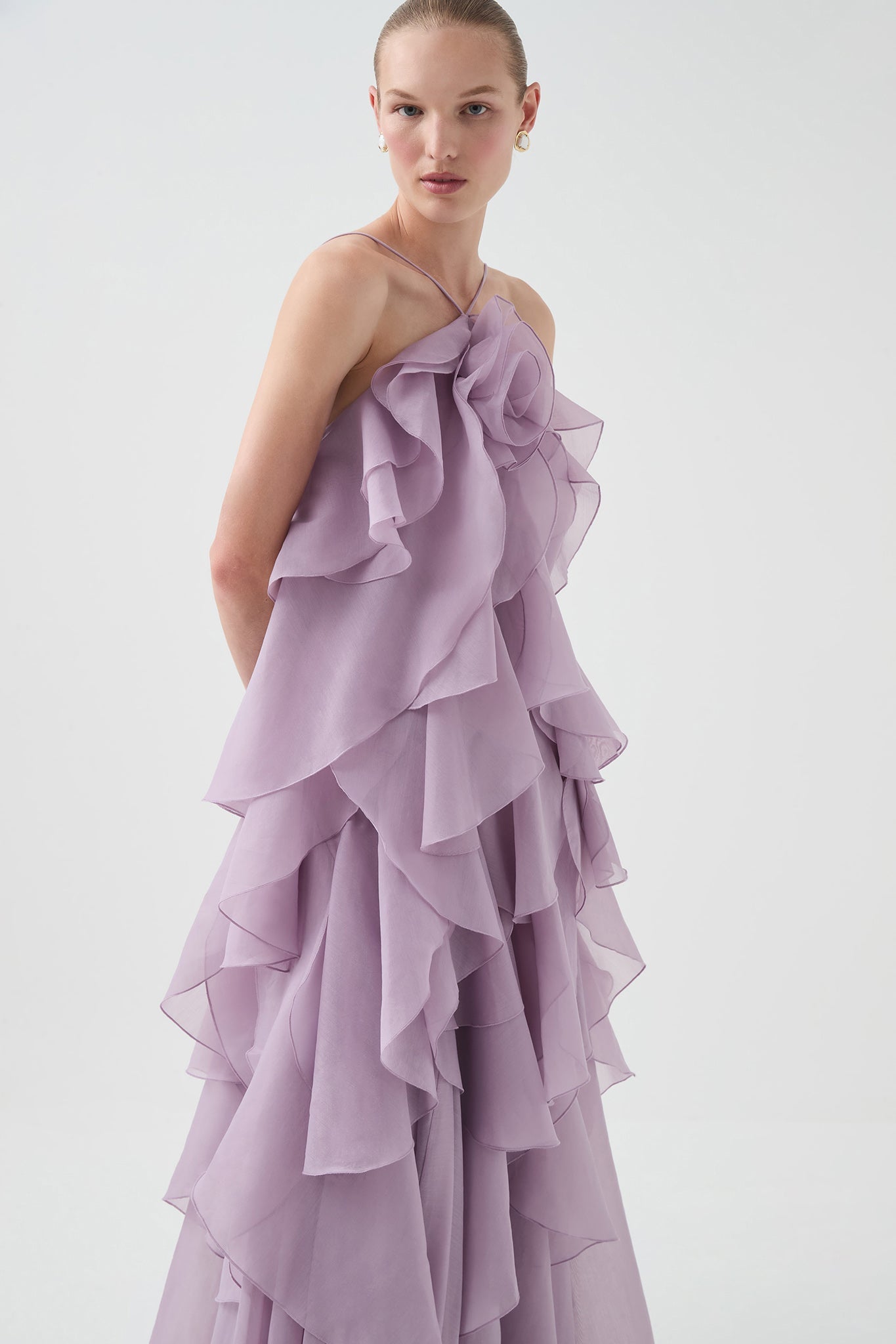 Pandorea Layered Maxi Purple Dress