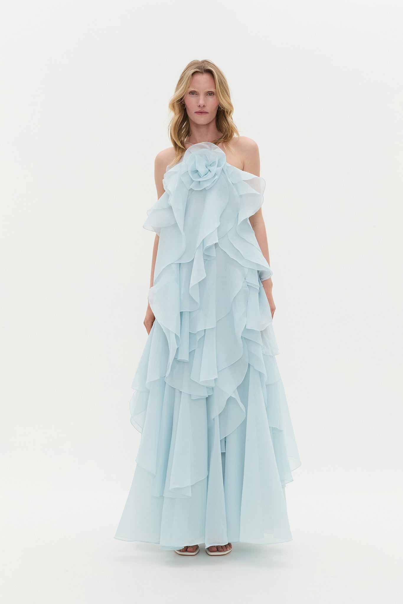 Pandorea Layered Maxi Blue Dress