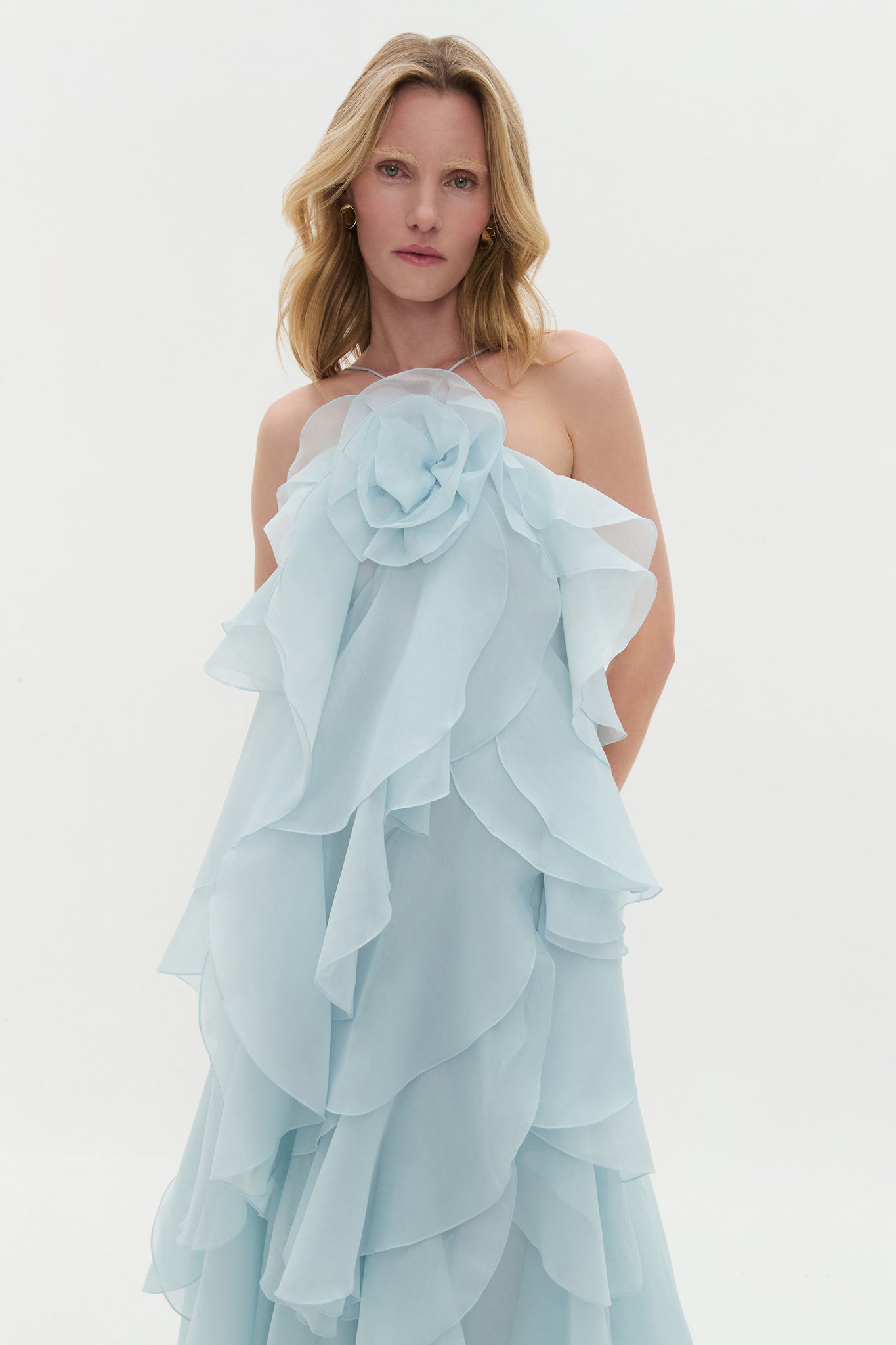 Pandorea Layered Maxi Blue Dress