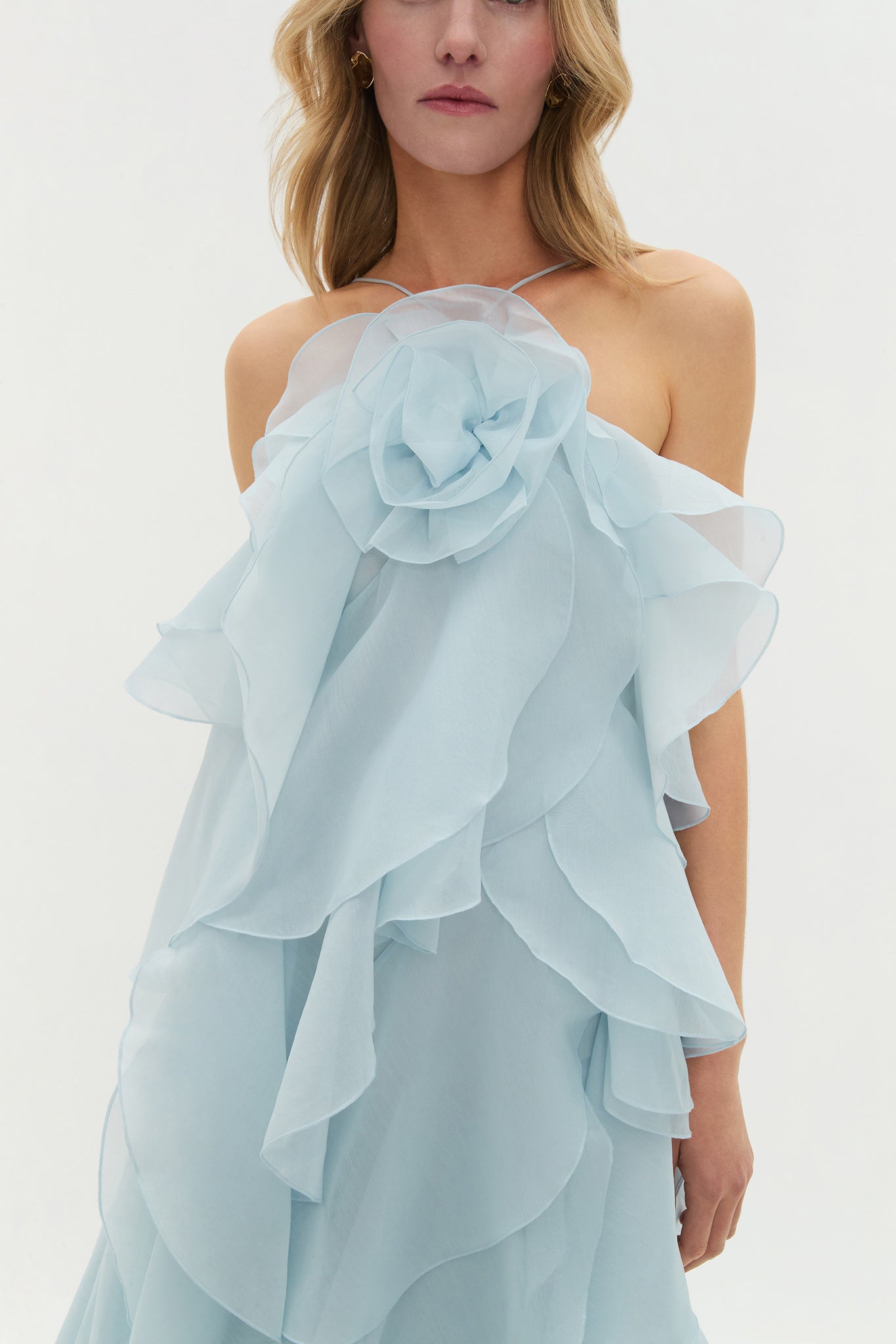 Pandorea Layered Maxi Blue Dress