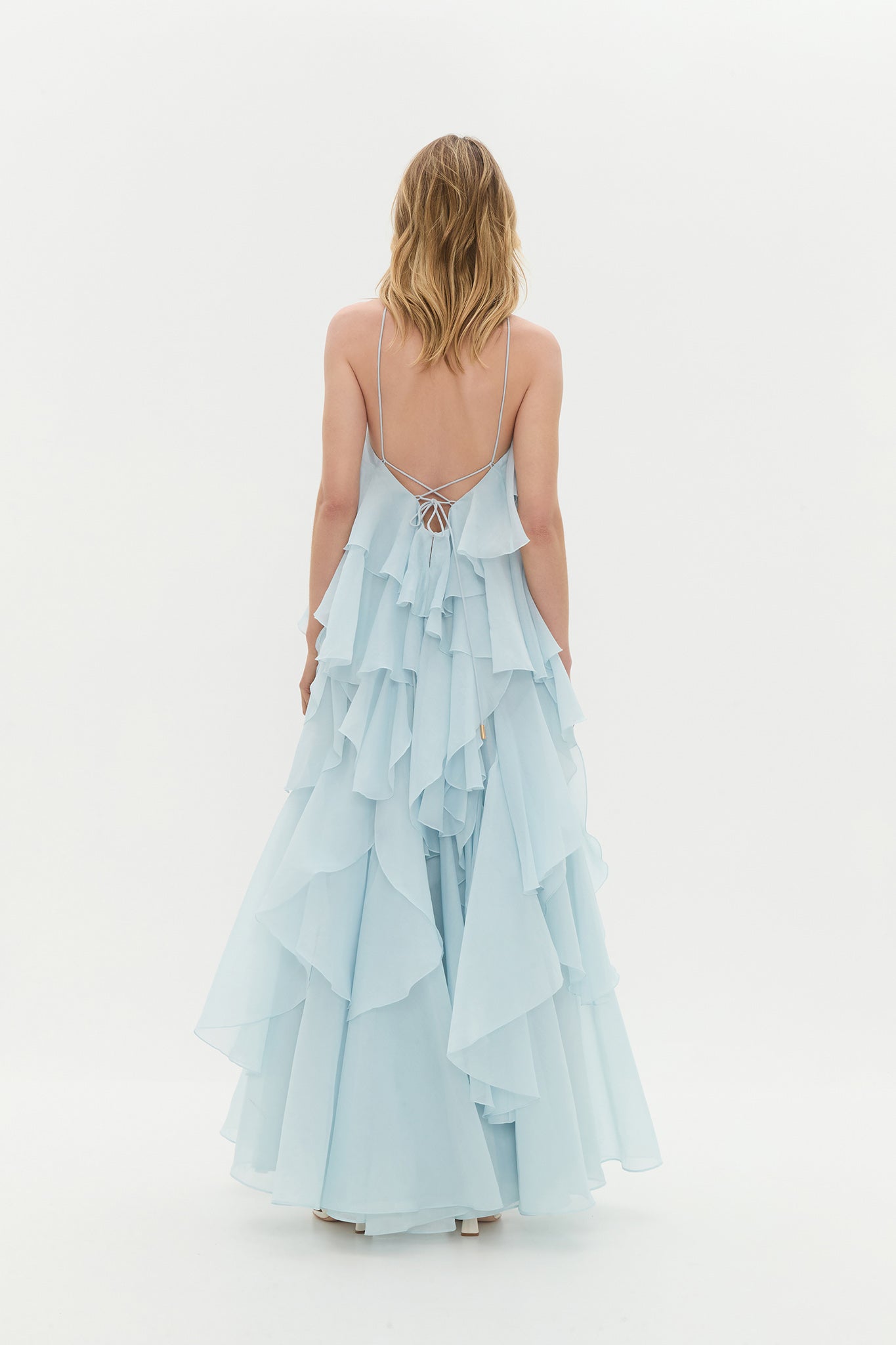 Pandorea Layered Maxi Blue Dress