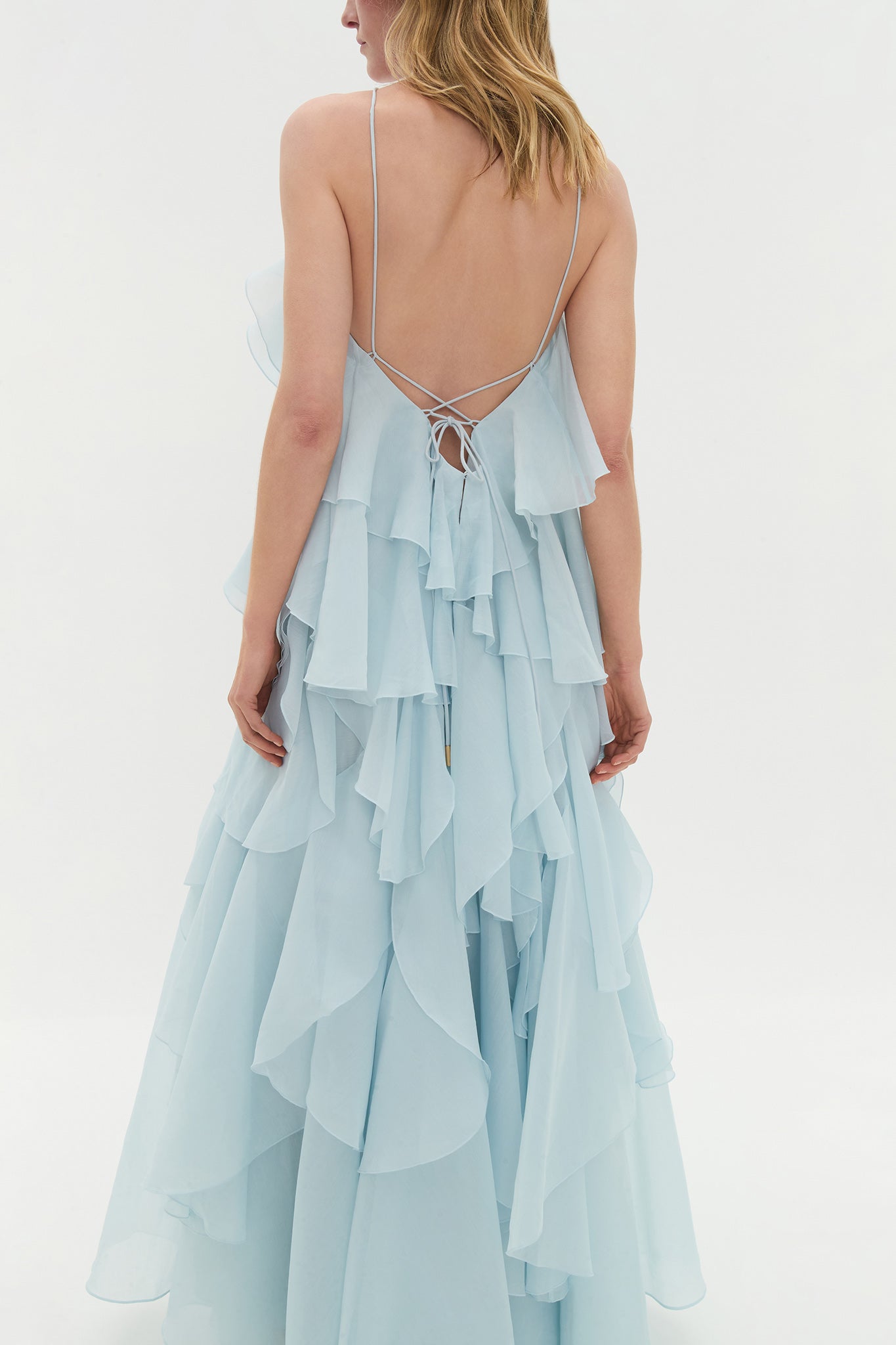 Pandorea Layered Maxi Blue Dress