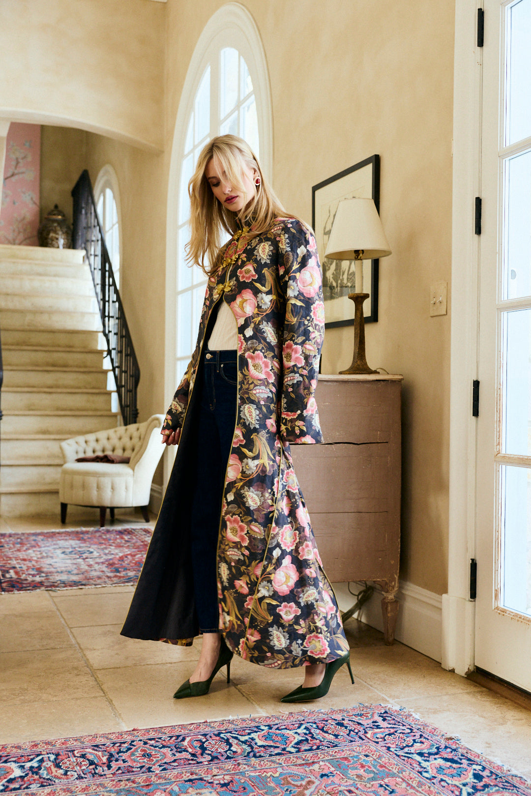Genevieve Duster in Cocoa Rose