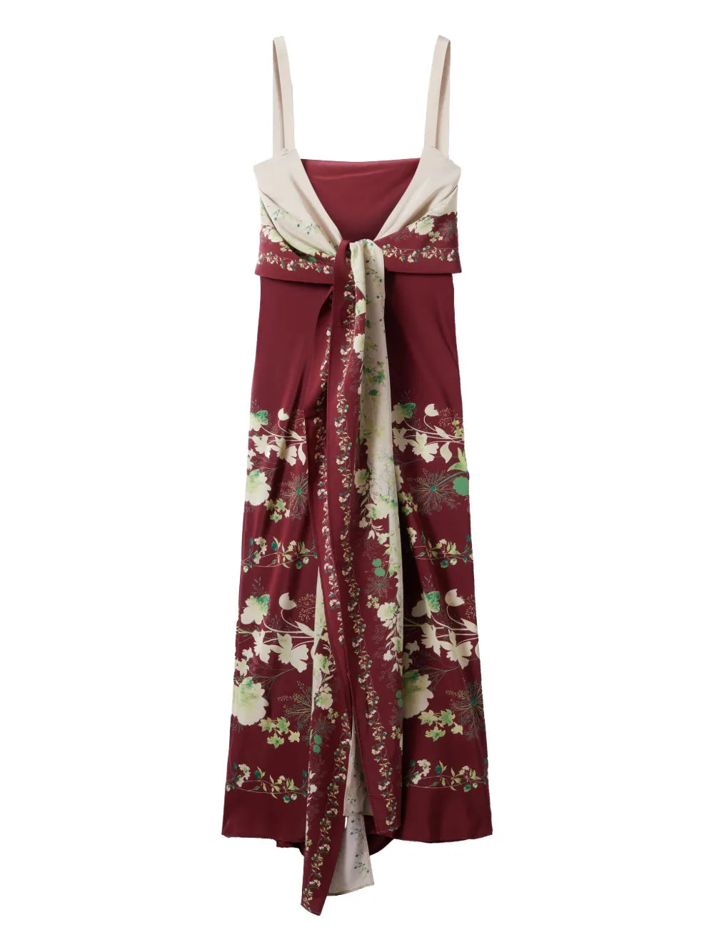slip-around midi dress