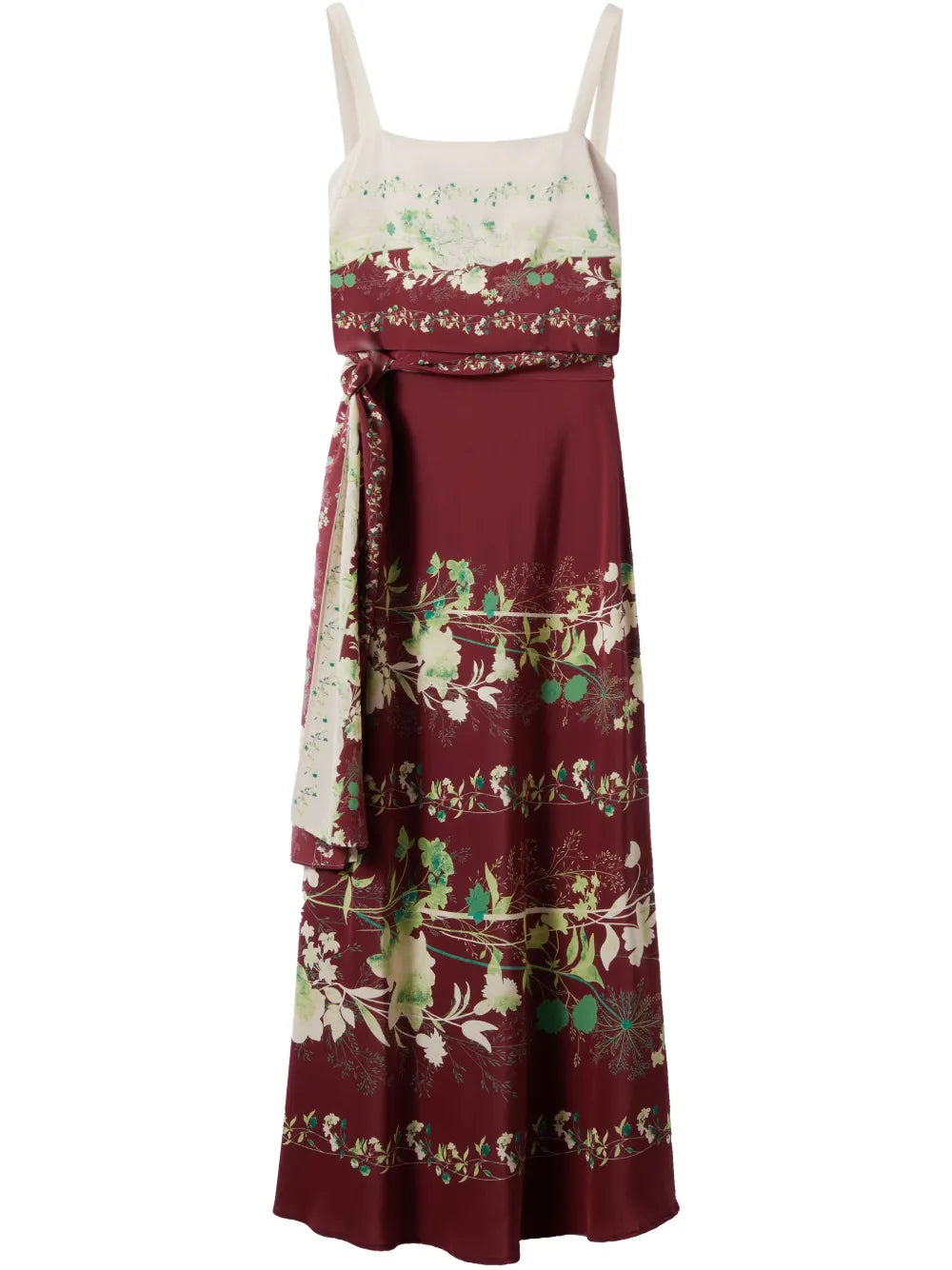 slip-around midi dress