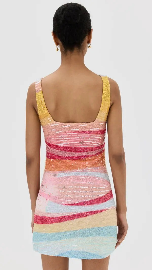 le sable embellished mini dress