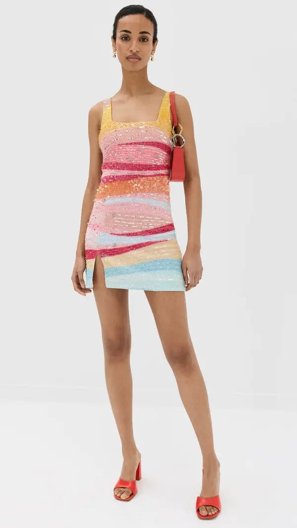 le sable embellished mini dress