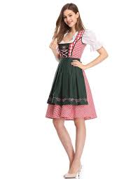 DirndlPop Rot Mila Dirndl? Bayern?Kost¨¹me?f¨¹r?das?Bierfest	
