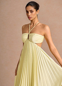 Josephine Lemon Sorbet Maxi Dress | Azazie 5