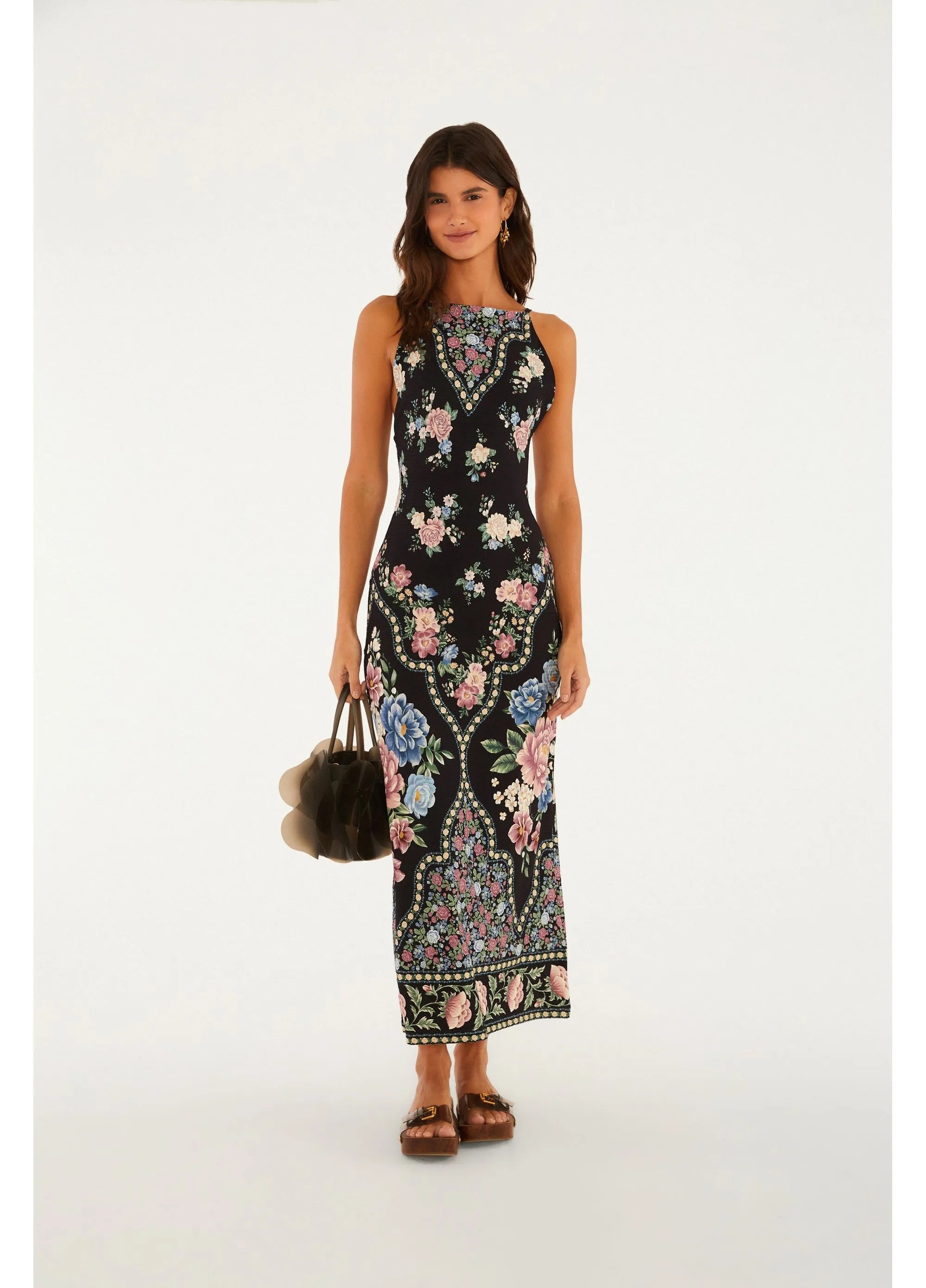 Vestido Cropped Estampado Romance