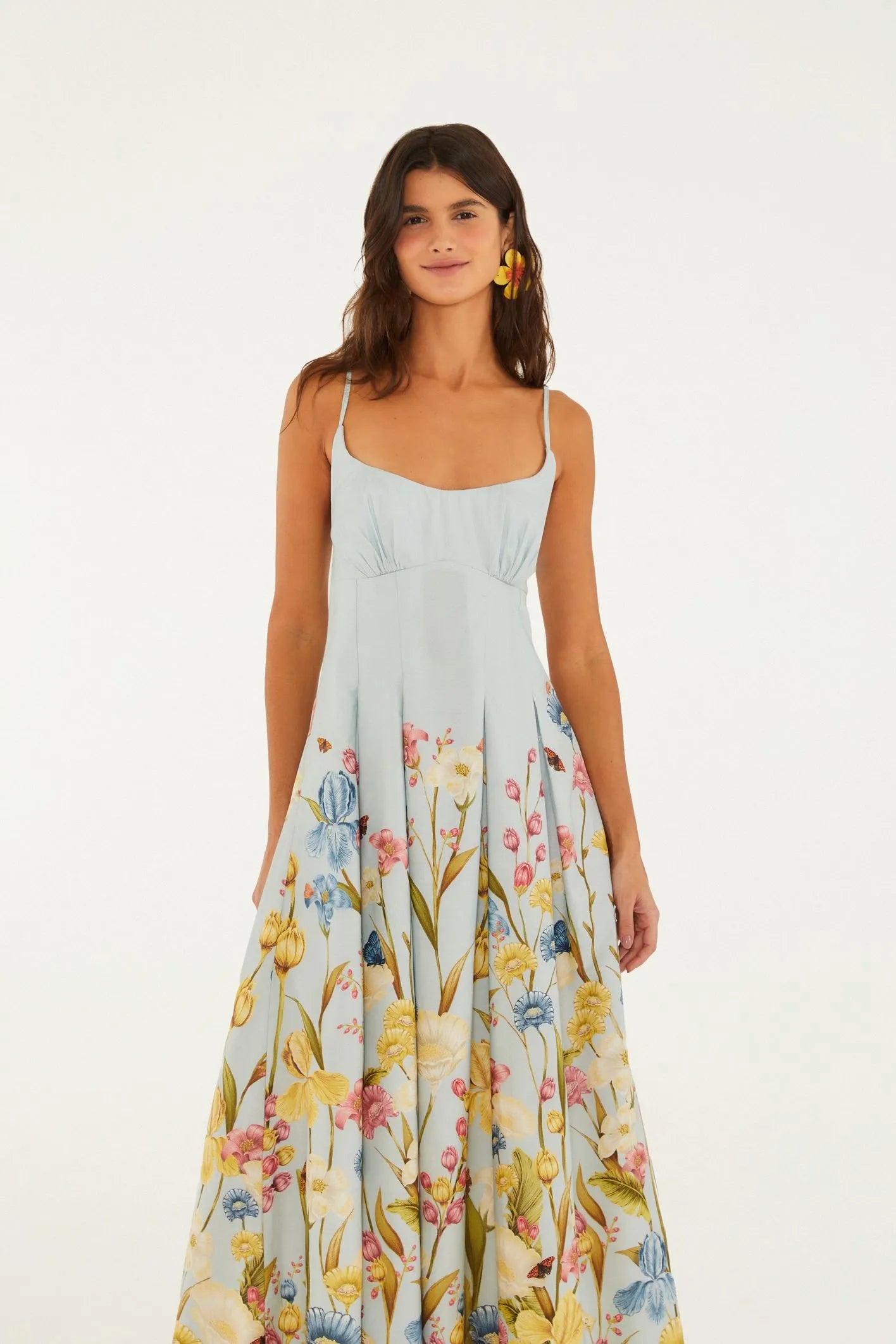Vestido Longo Estampado Floral Manu