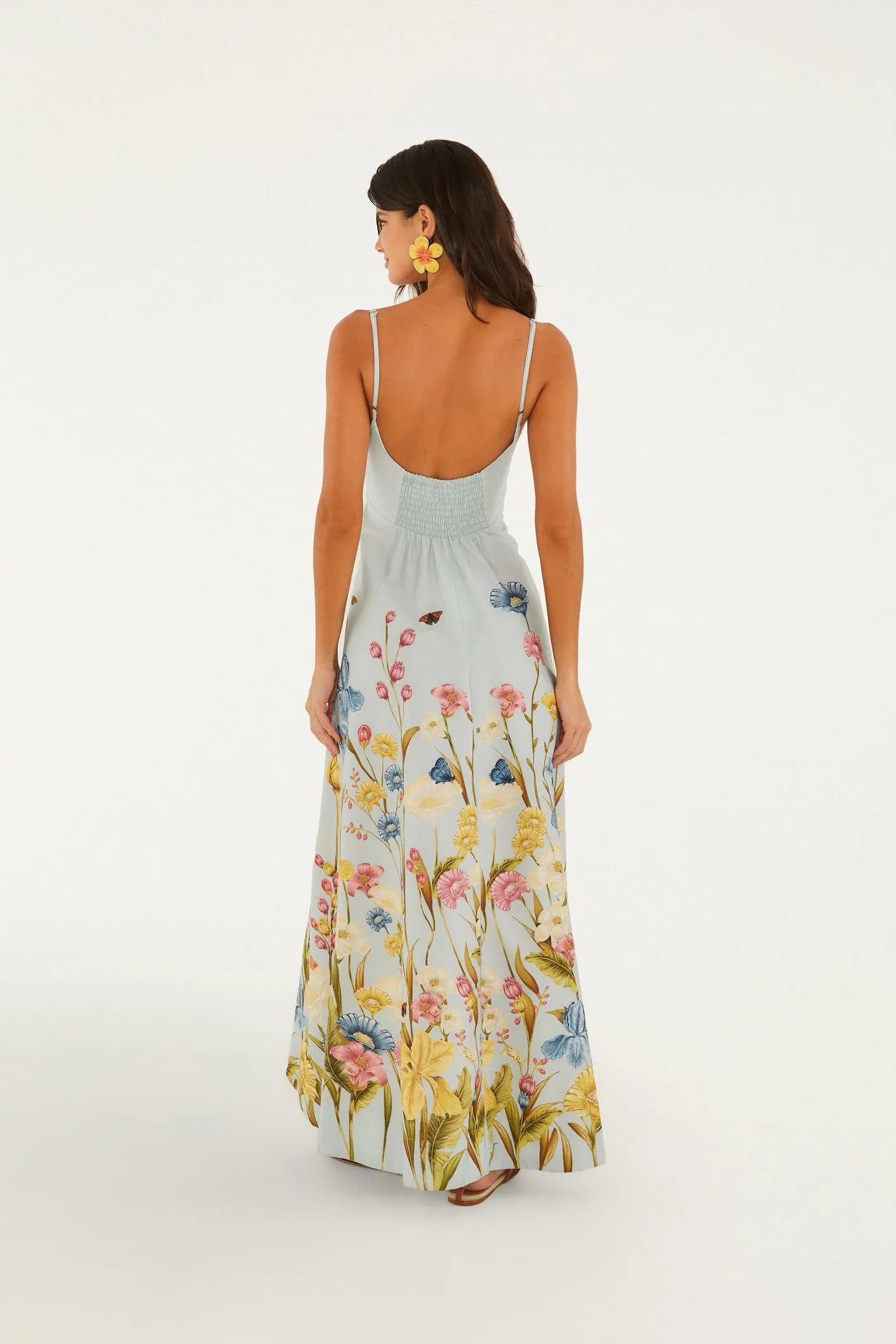 Vestido Longo Estampado Floral Manu