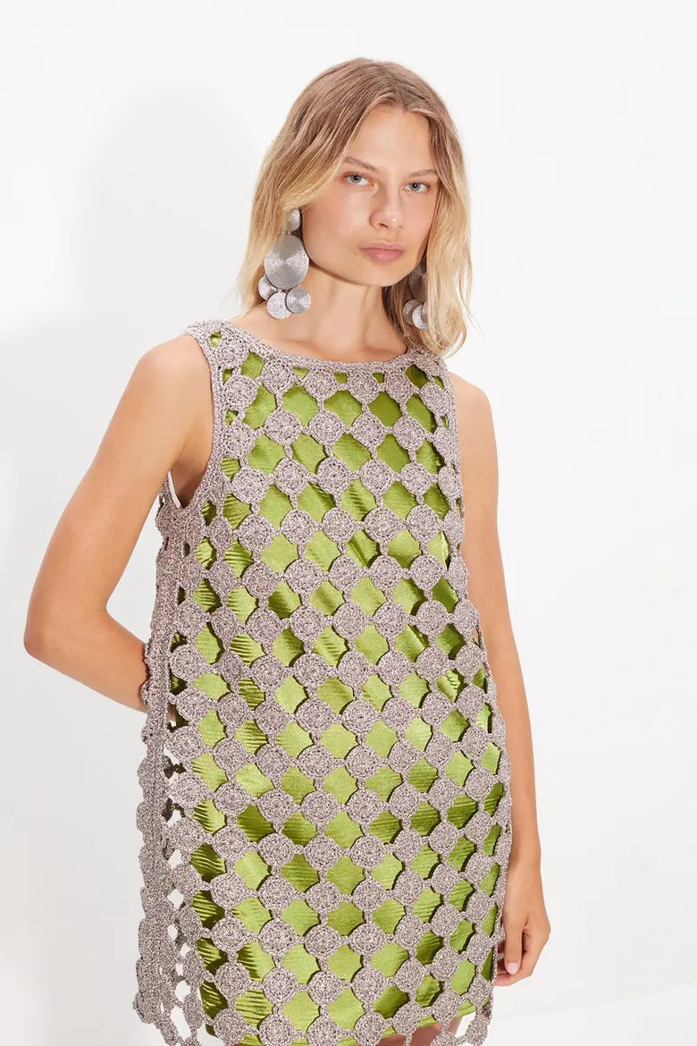 Sina Crochet Mini Dress
