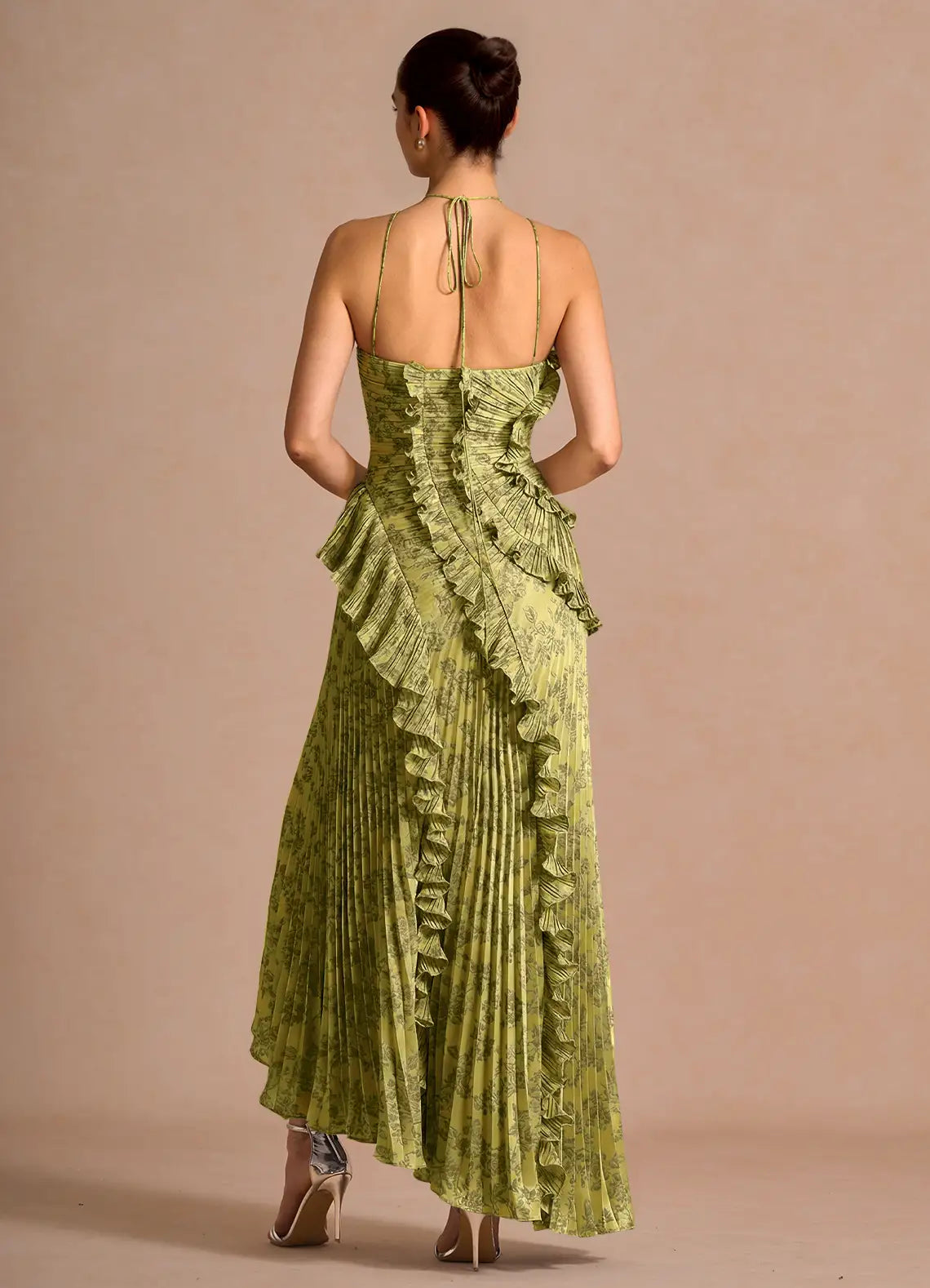 Hatsu Moss Navy Maxi Dress Ready to Ship