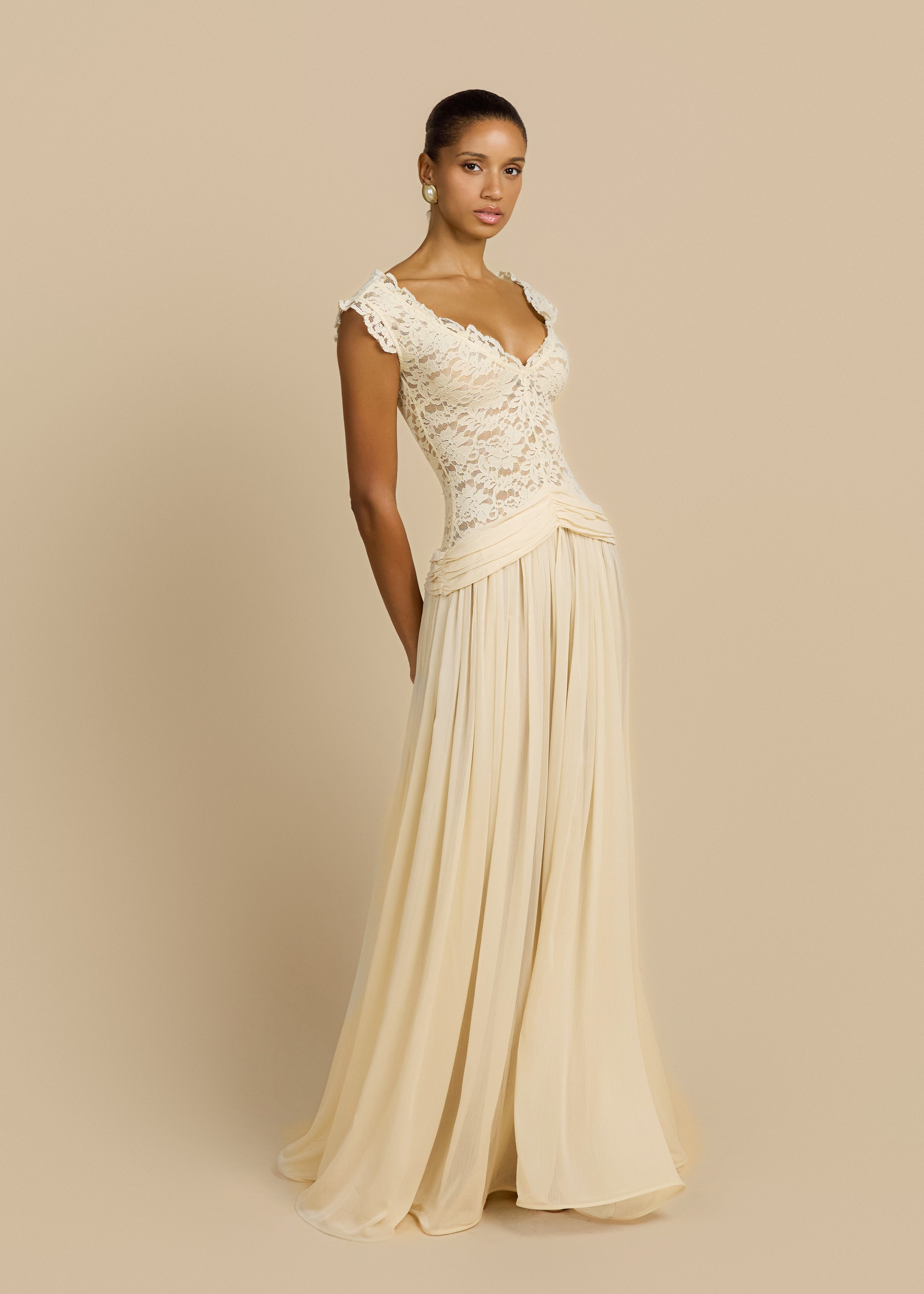 ARABELLA DRESS BEIGE 3