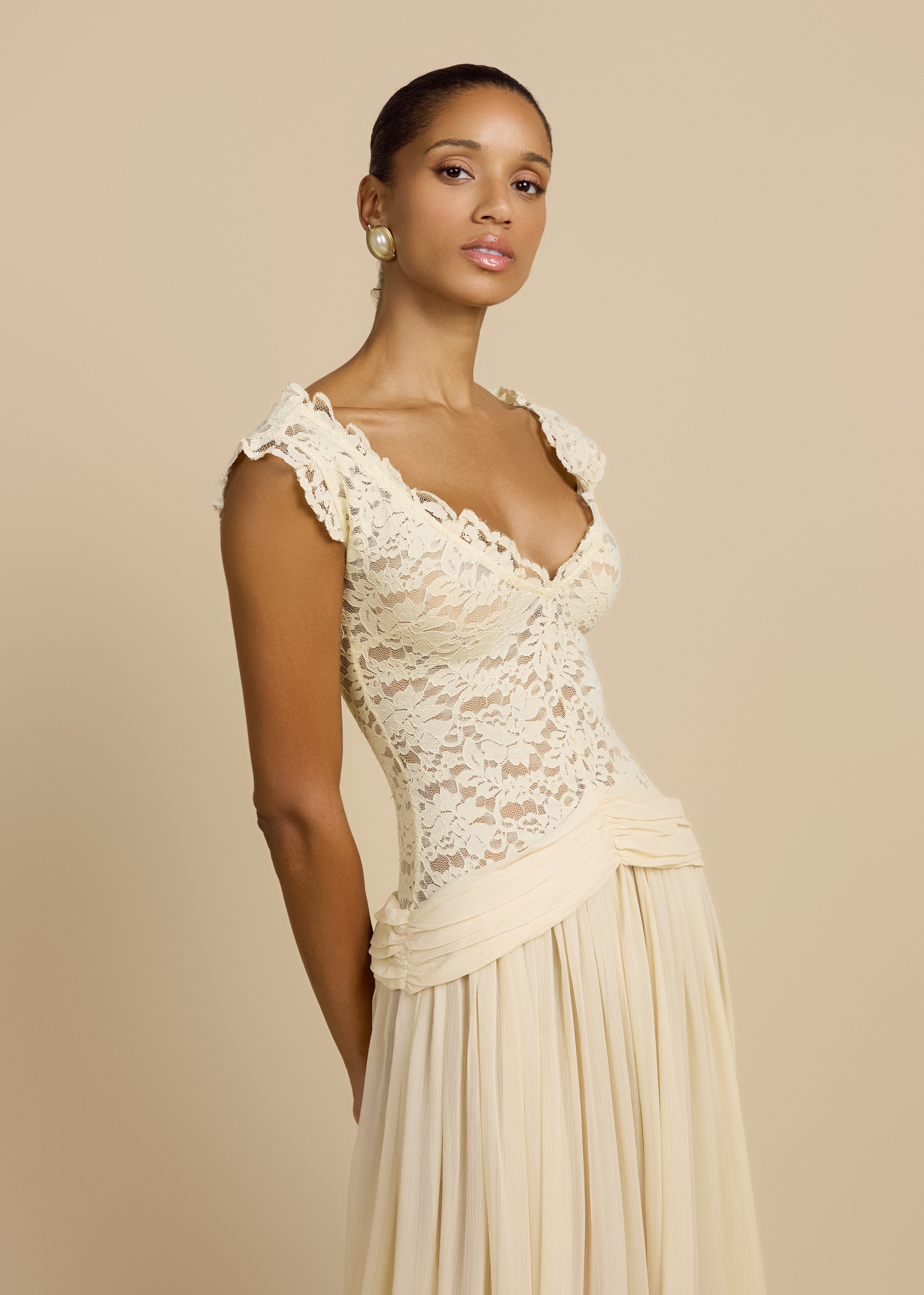 ARABELLA DRESS BEIGE 8