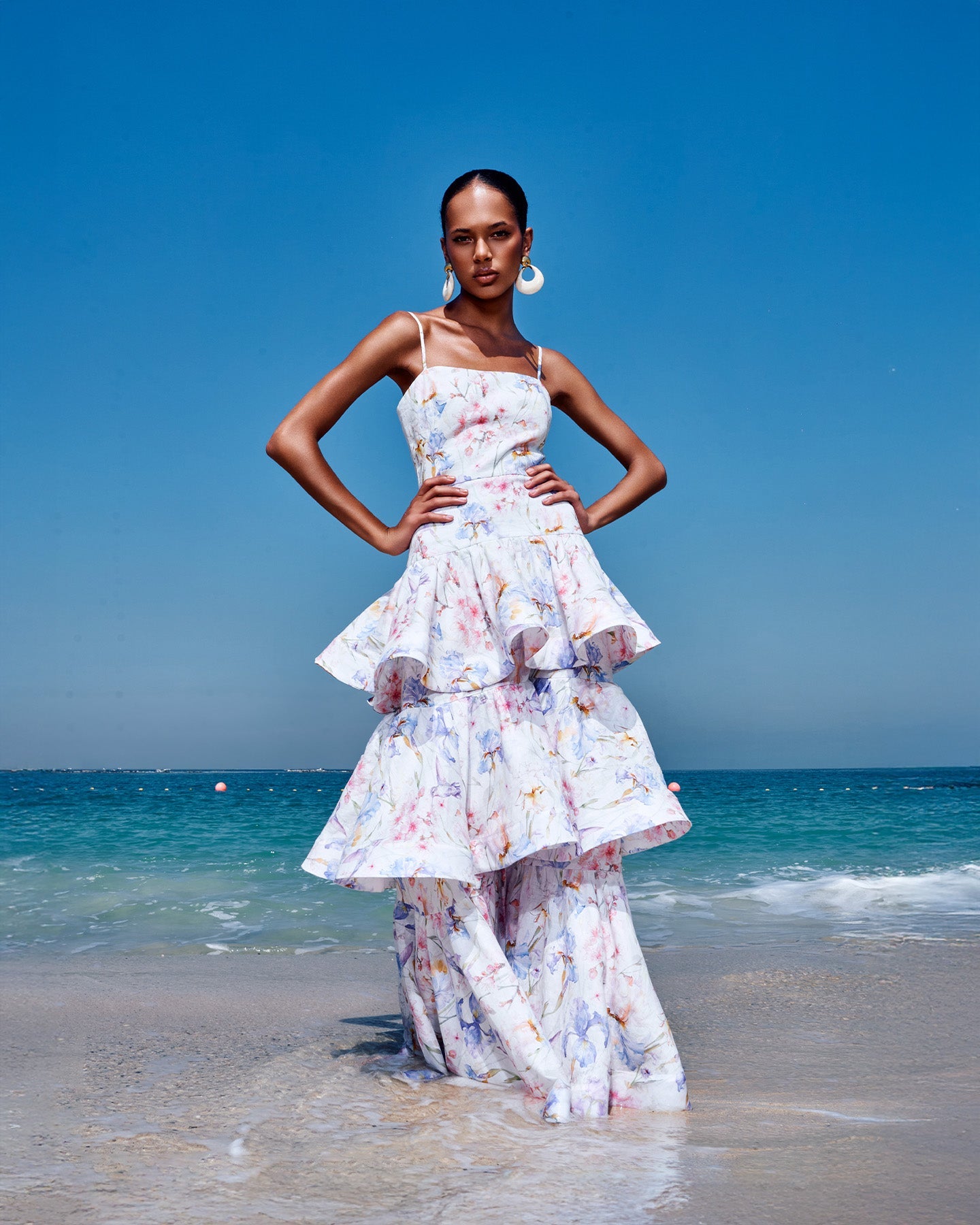 Eustoma Maxi Dress