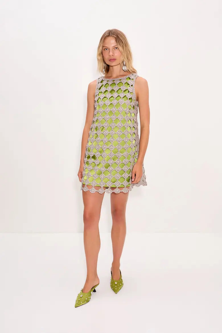 Sina Crochet Mini Dress