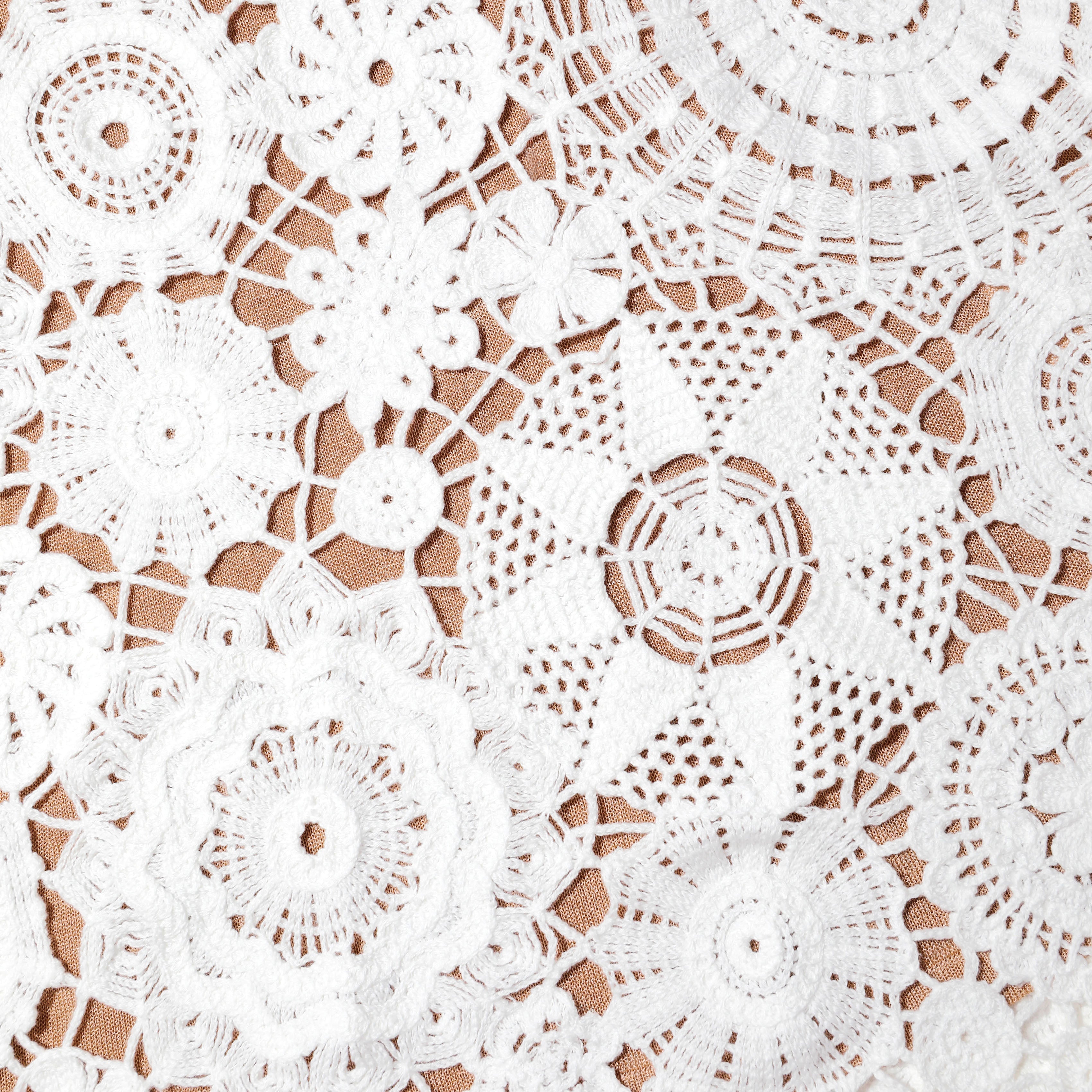 White Crochet Mini Dress 5