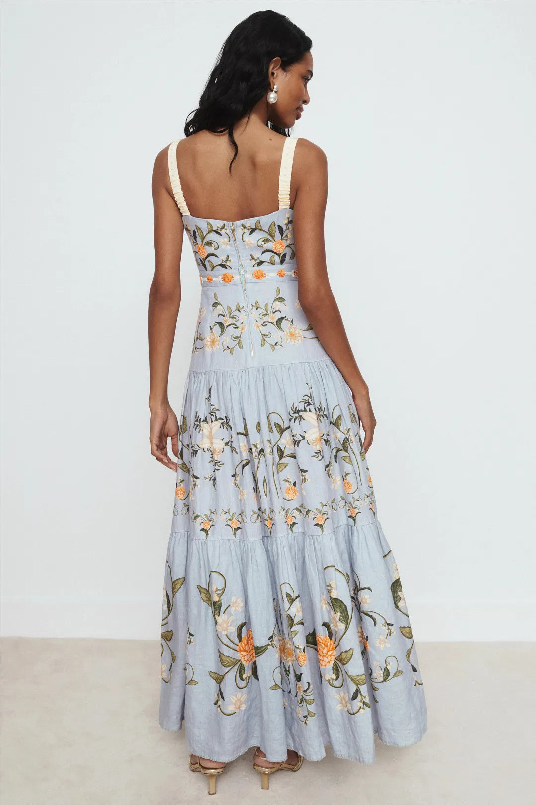 Lima Valle Embroidered Gown