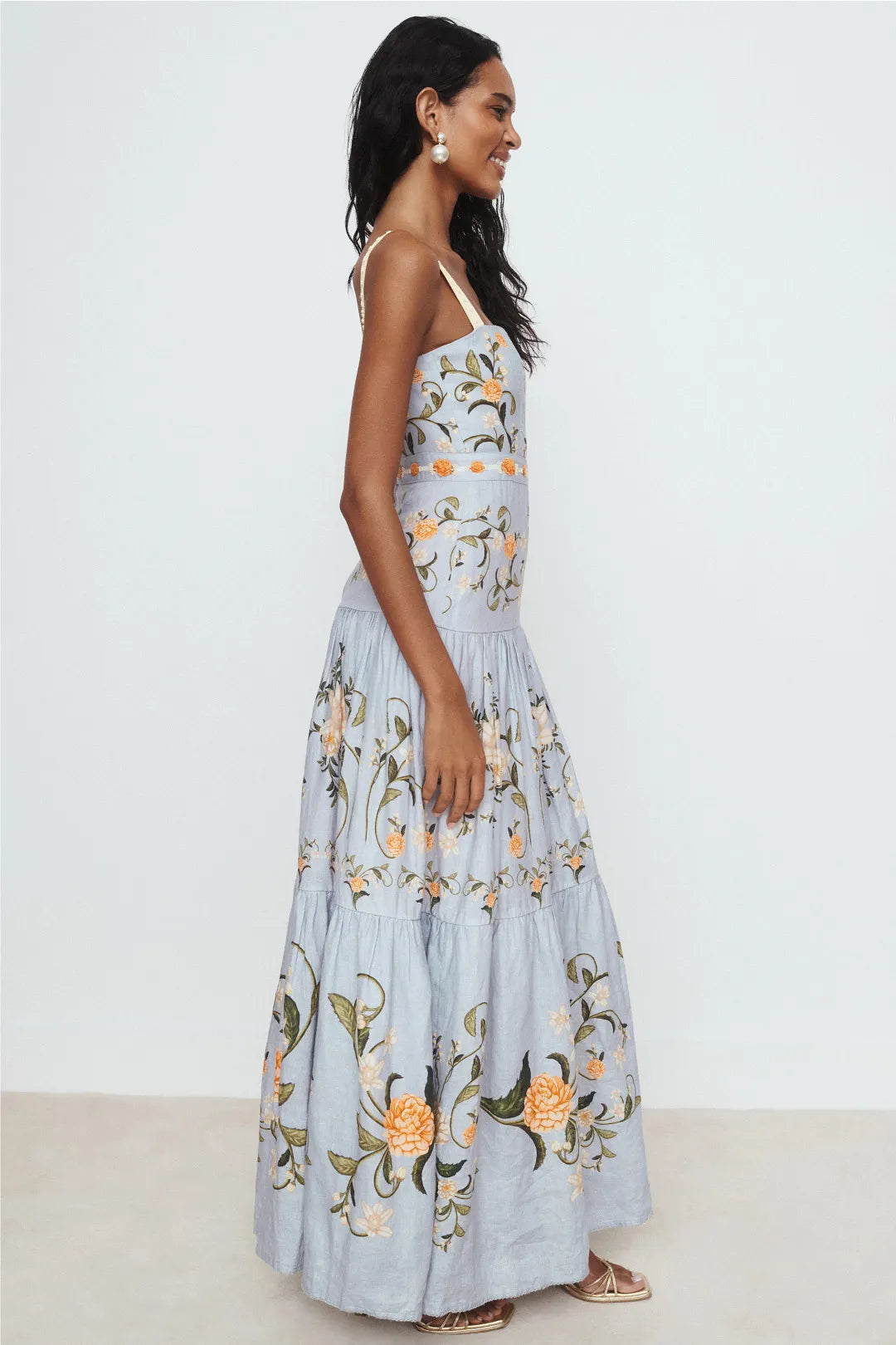 Lima Valle Embroidered Gown