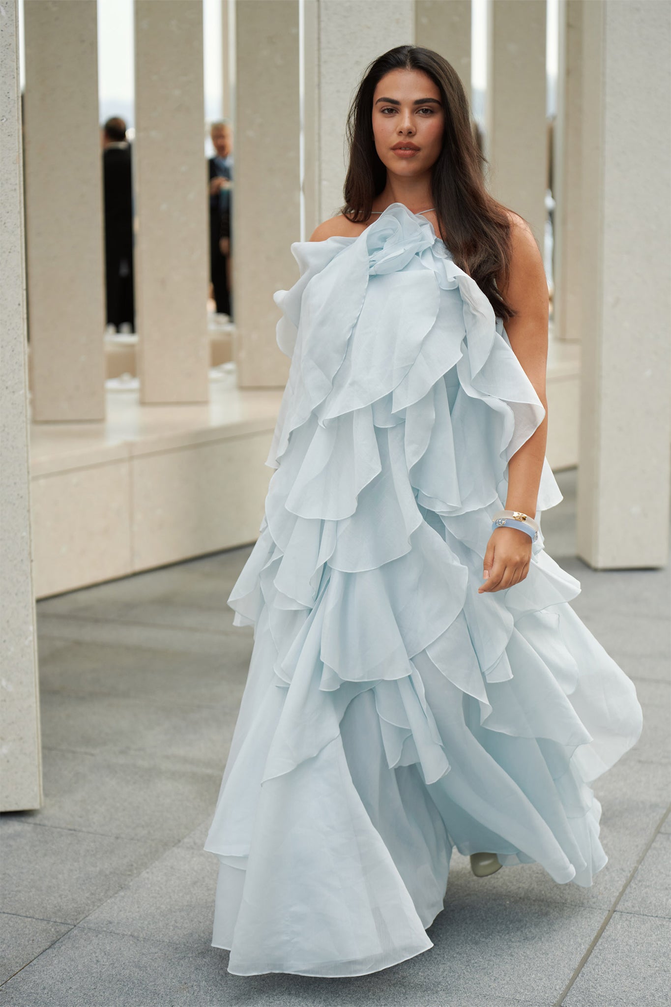 Pandorea Layered Maxi Blue Dress