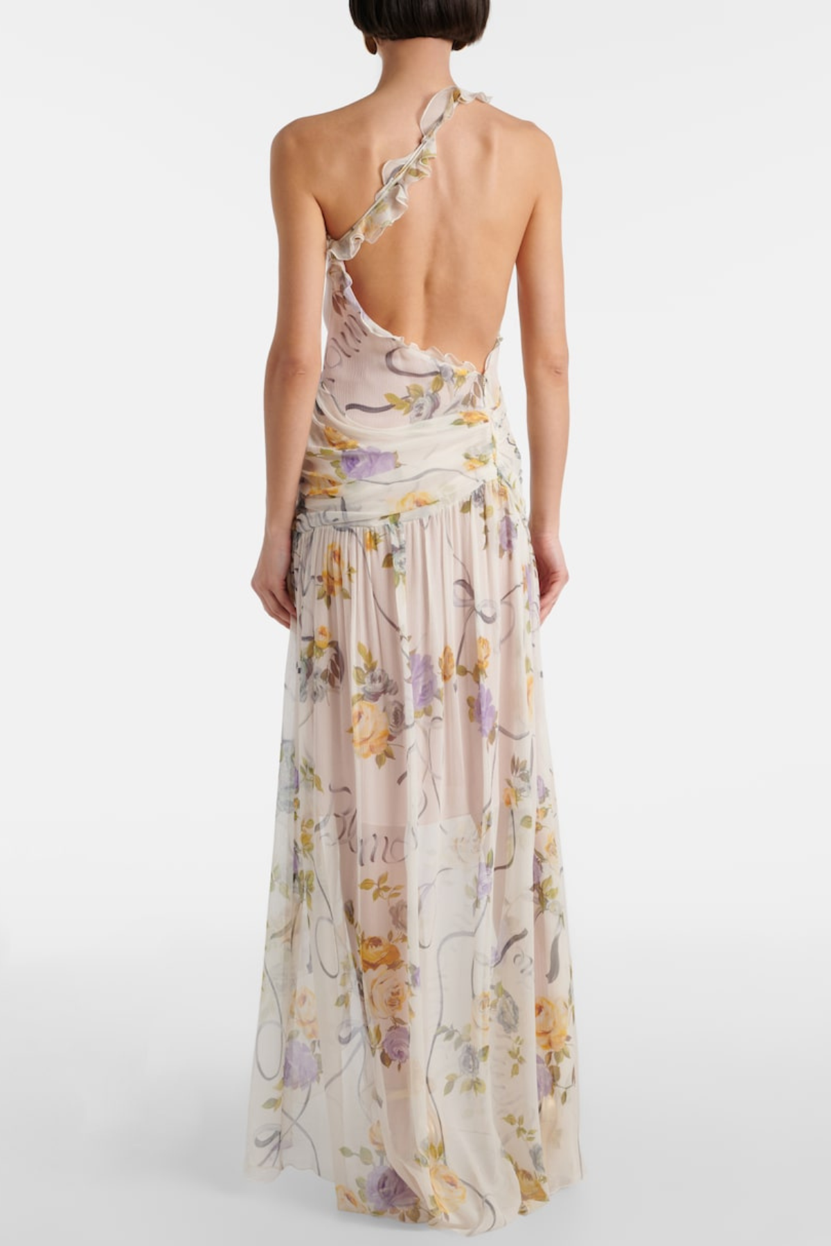Azriel Floral Print One Shoulder Maxi Dress 2
