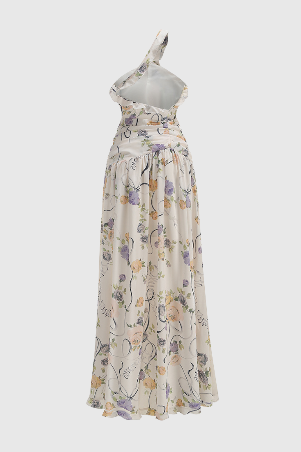 Azriel Floral Print One Shoulder Maxi Dress 6