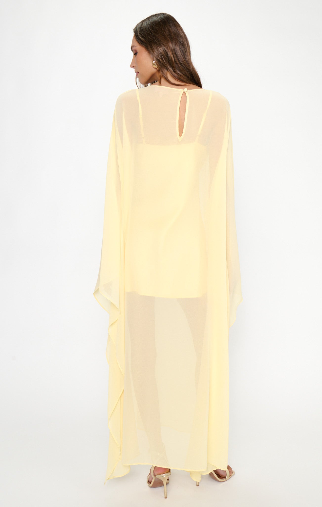 Olsen Maxi Dress ~ Pale Yellow Chiffon 6