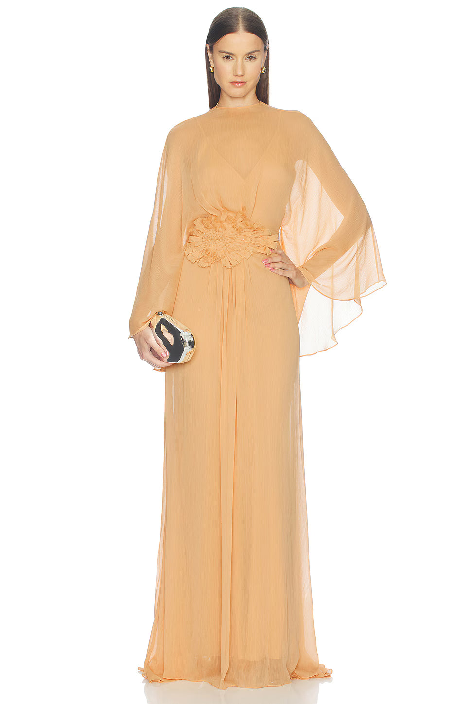 Ondessa 3D Floral Waist Evening Dress