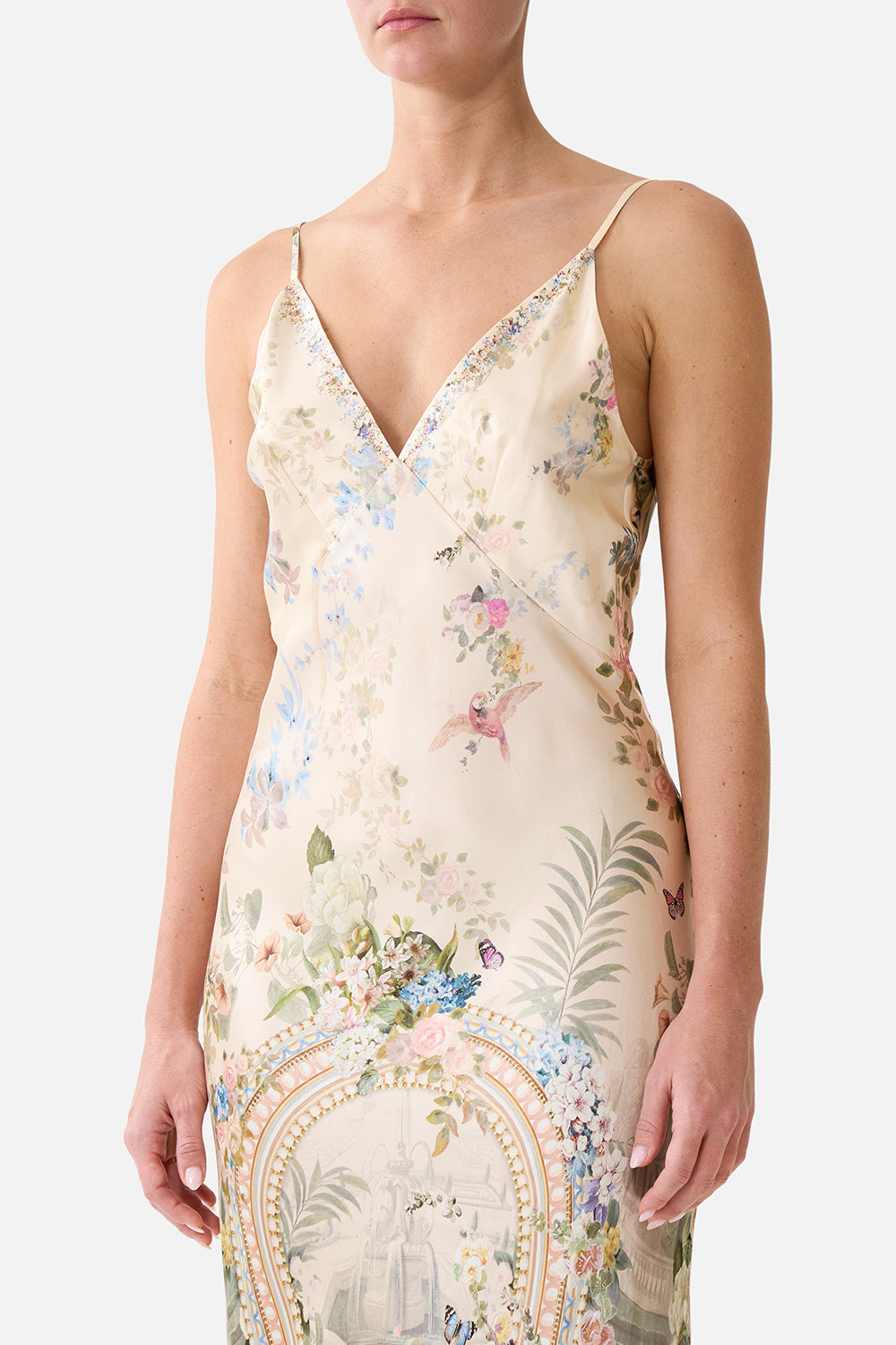 Full Length Bias Slip Dress