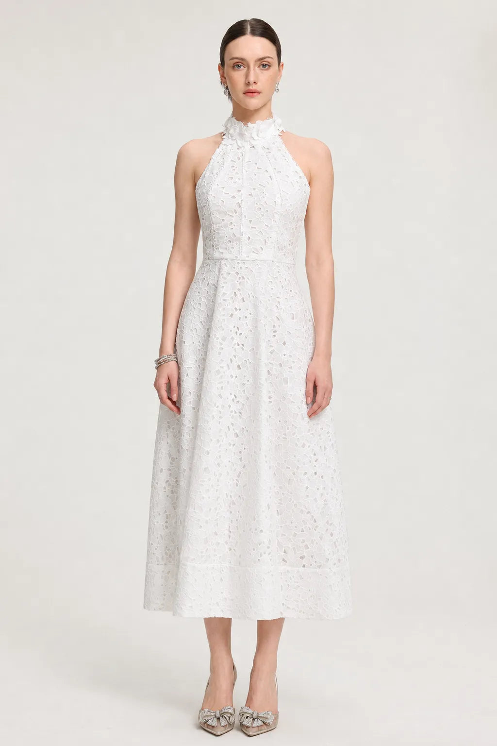 Nuvola Halter Midi Dress