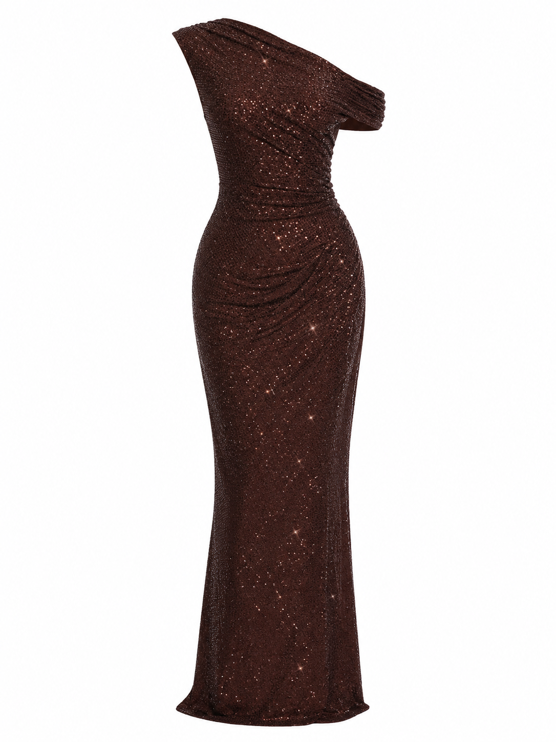 Ottilie Maxi Dress Plum Brown