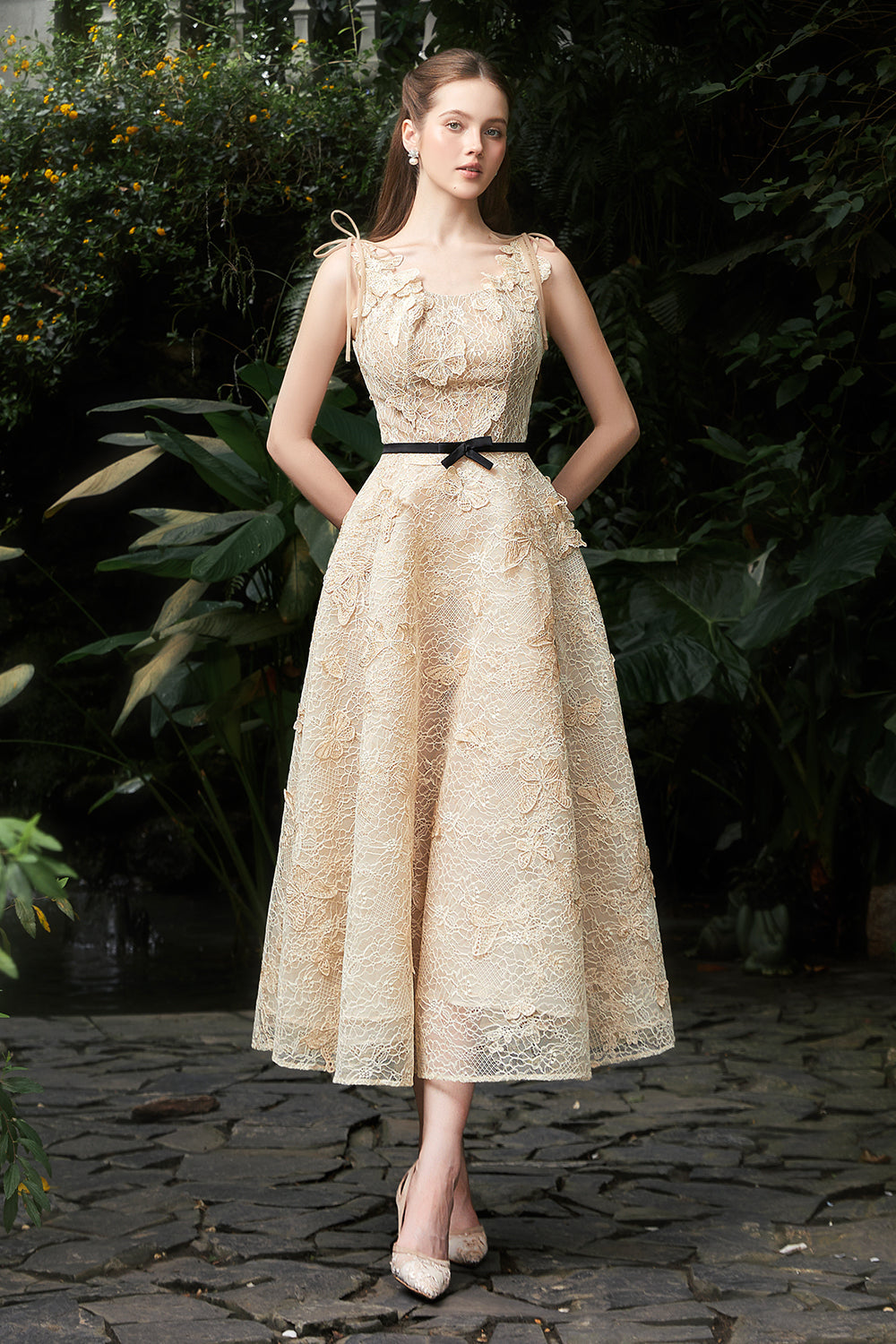 Dori Applique Midi Dress