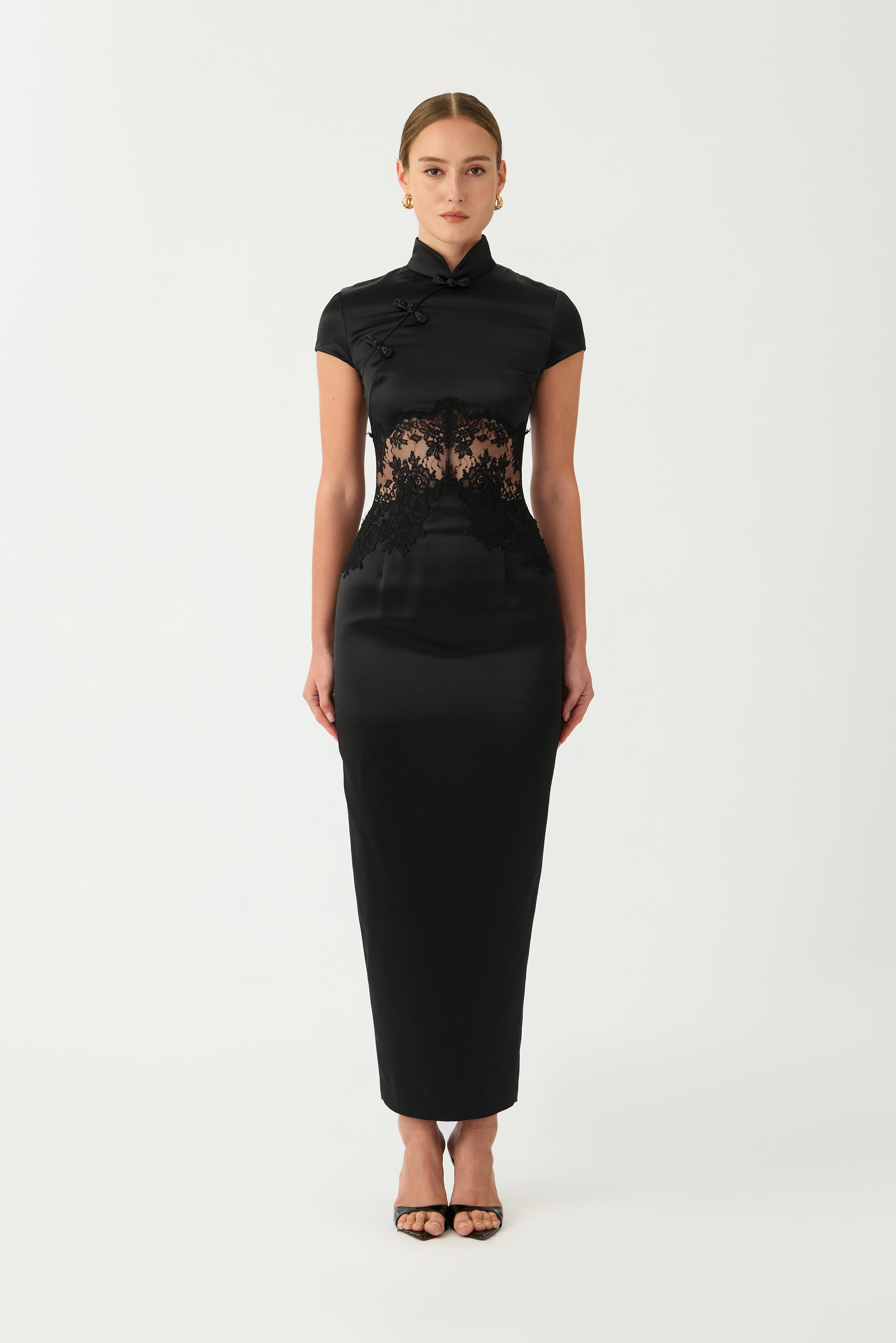 Charlize Satin Dress