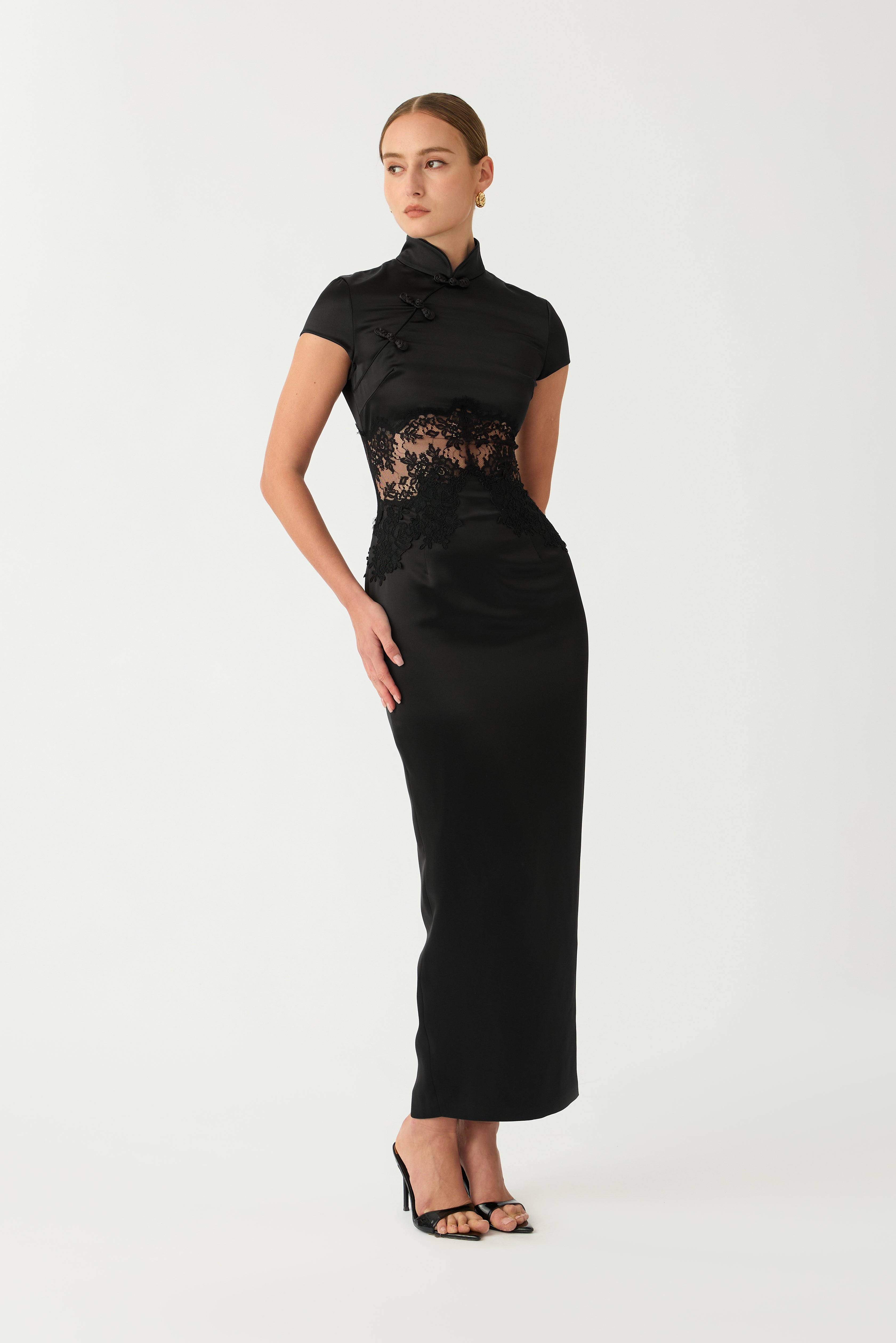 Charlize Satin Dress