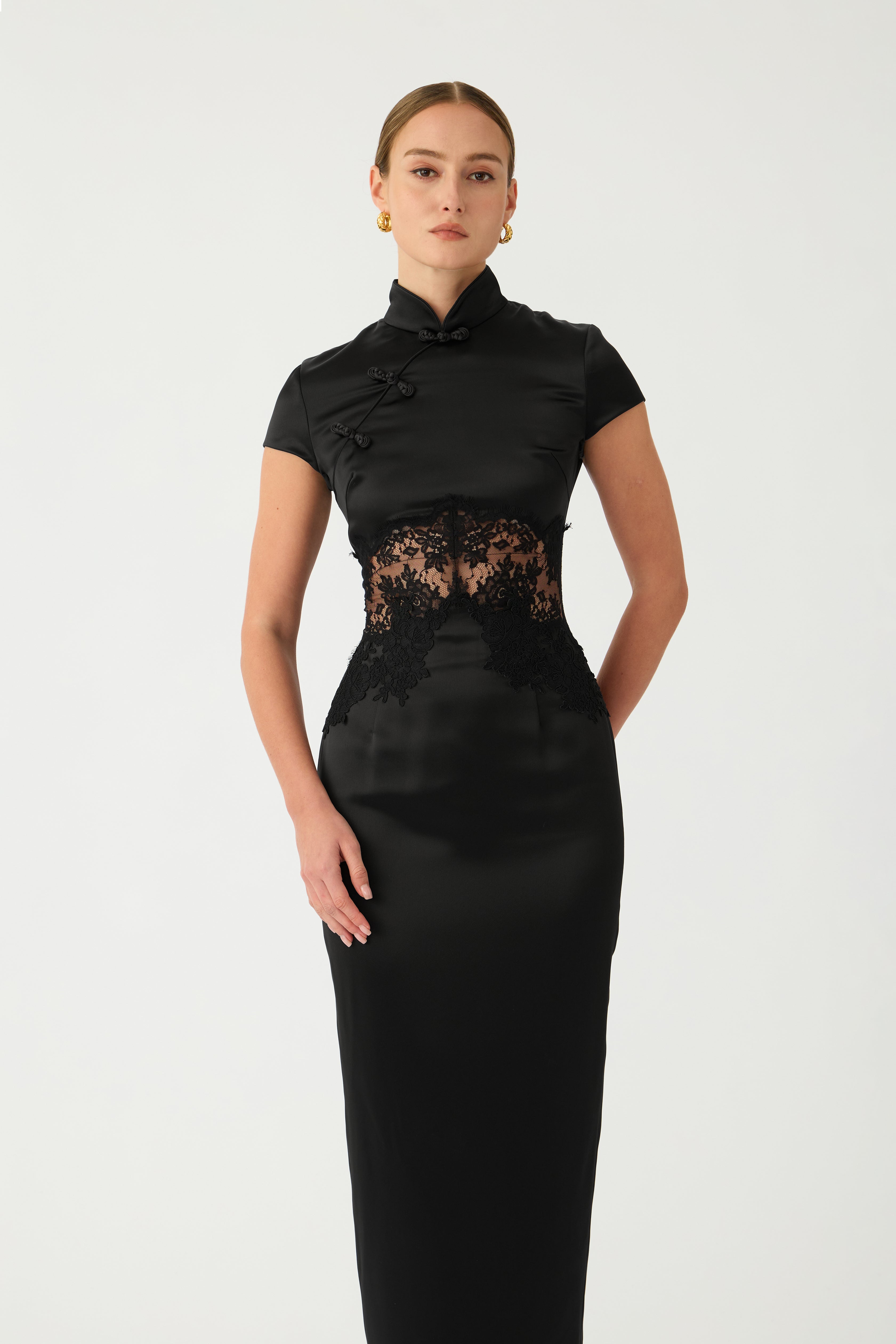 Charlize Satin Dress